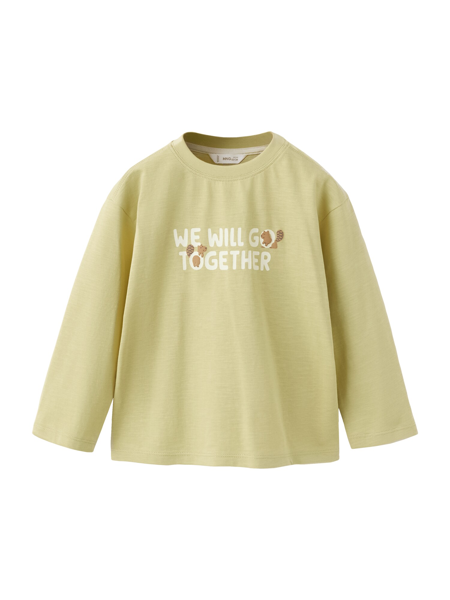 MANGO KIDS Tricou ERIVER  galben deschis / portocaliu închis / alb