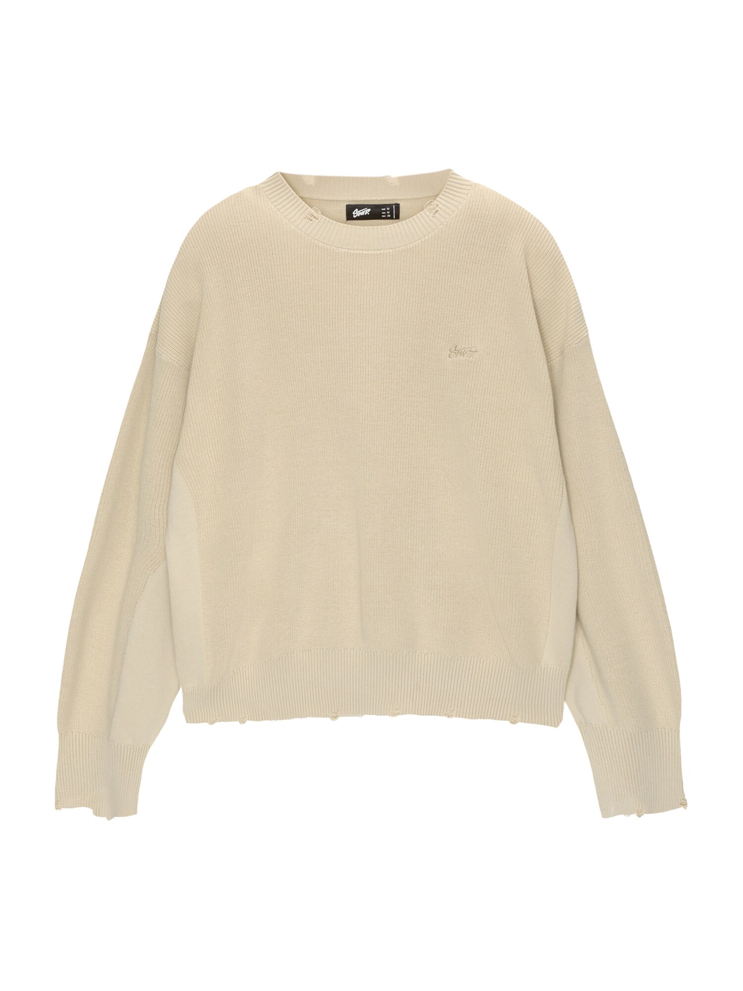 Pull&Bear Pulóver 'STWD'  dohánybarna / khaki akciós termékkép 1