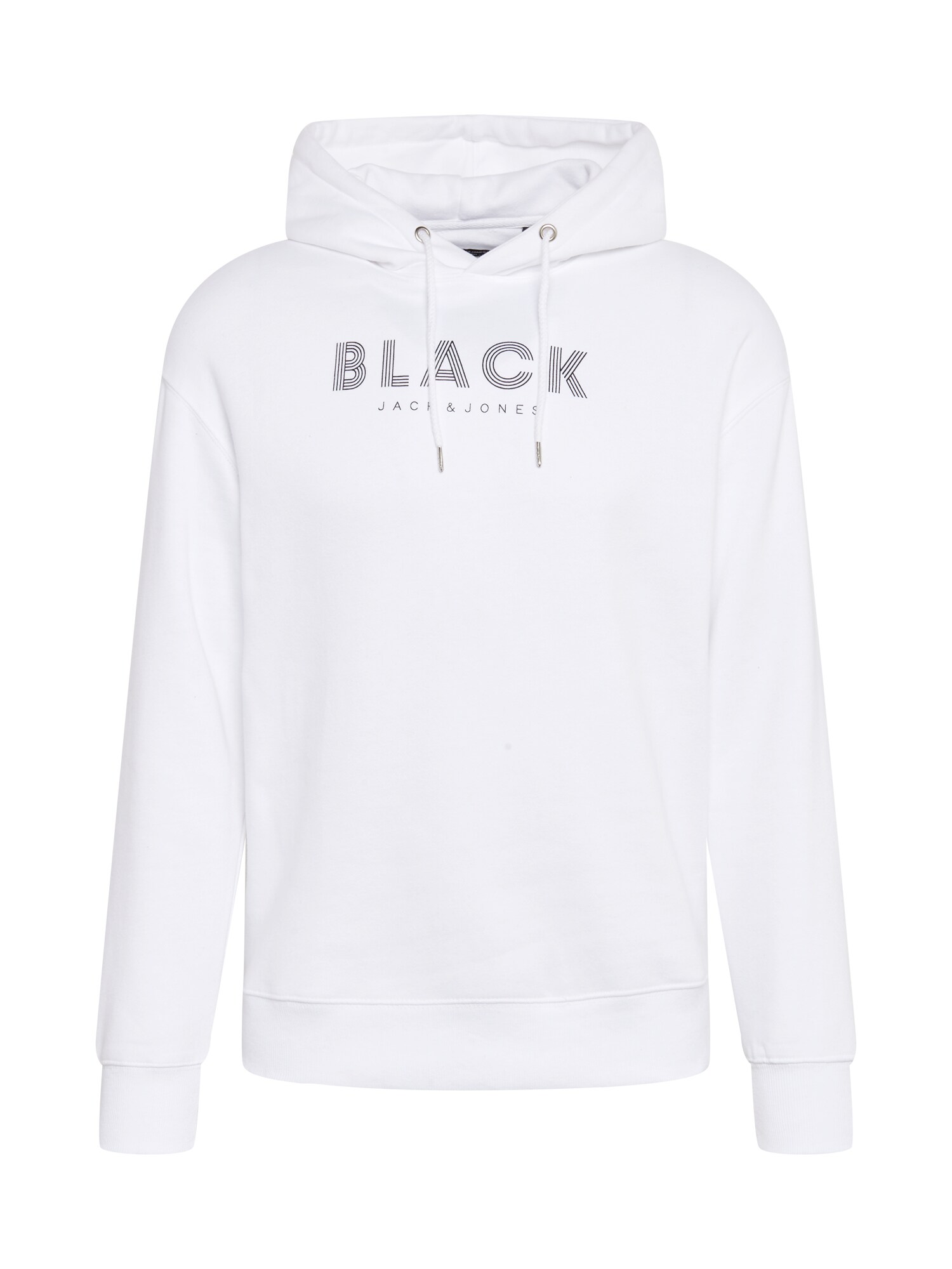 JACK & JONES Megztinis be užsegimo  balta / juoda