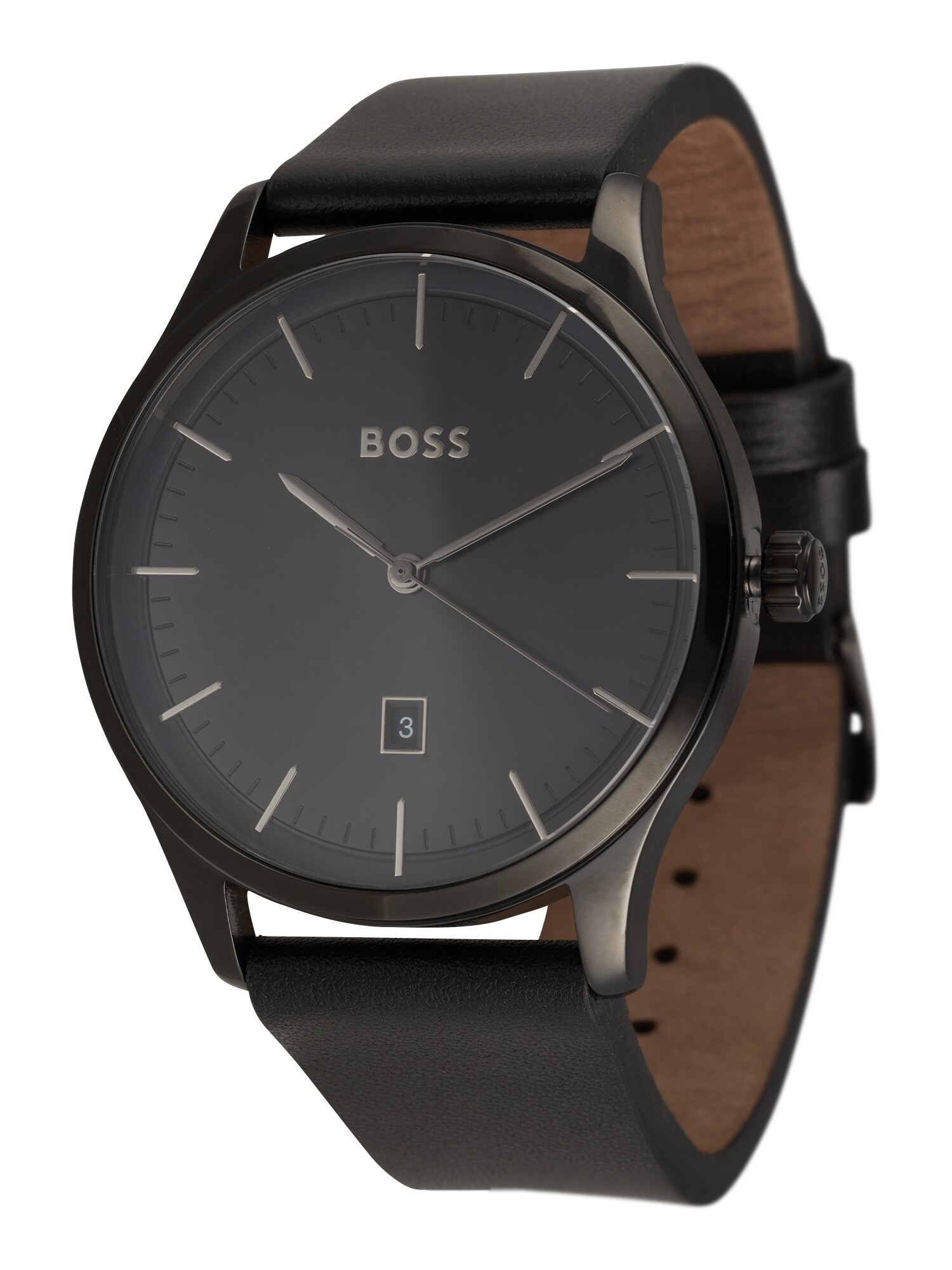 BOSS Black Аналогов часовник  черно