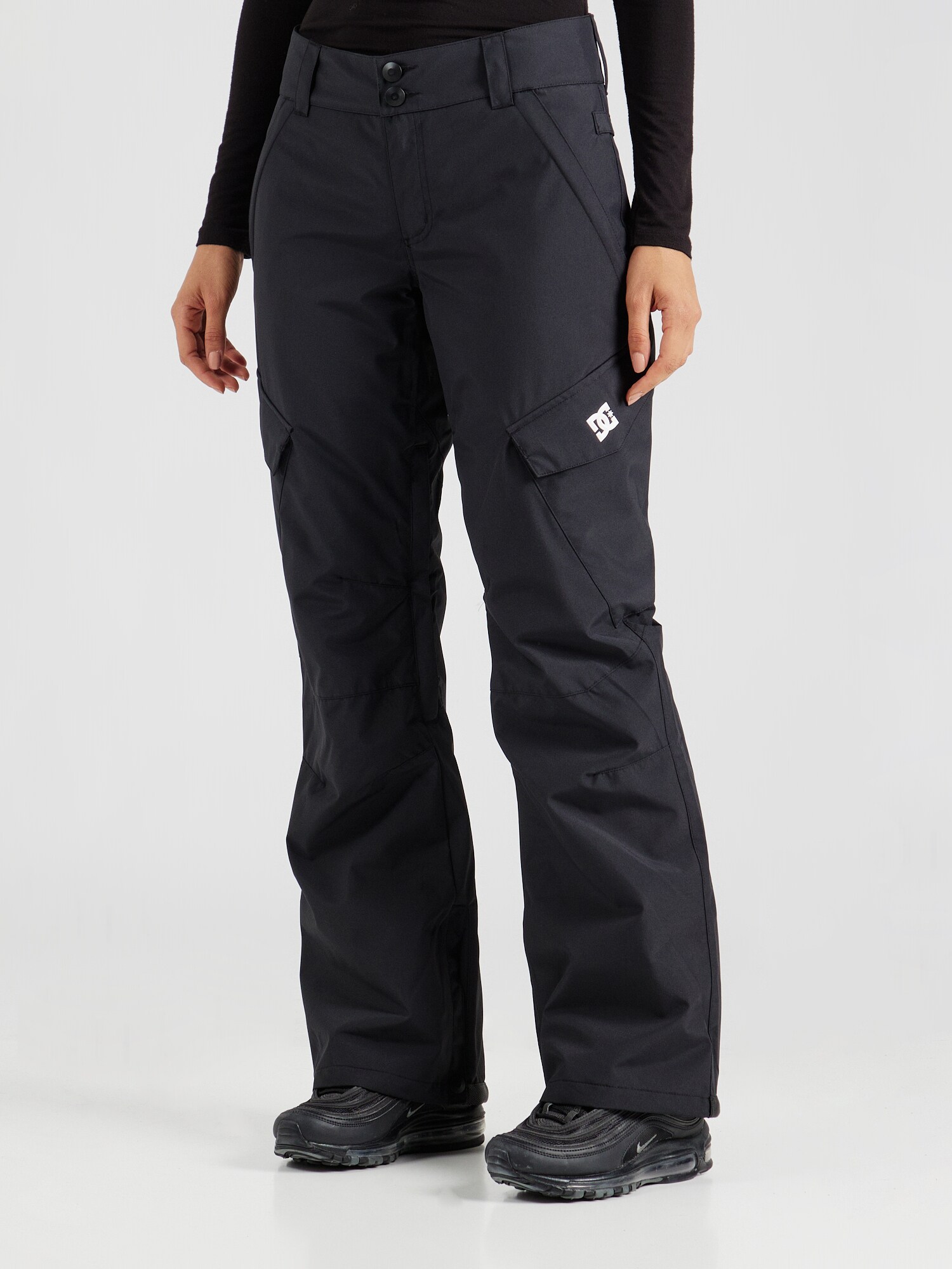 DC Shoes Sportnadrágok 'NONCHALANT'  fekete / fehér termék 2. képe