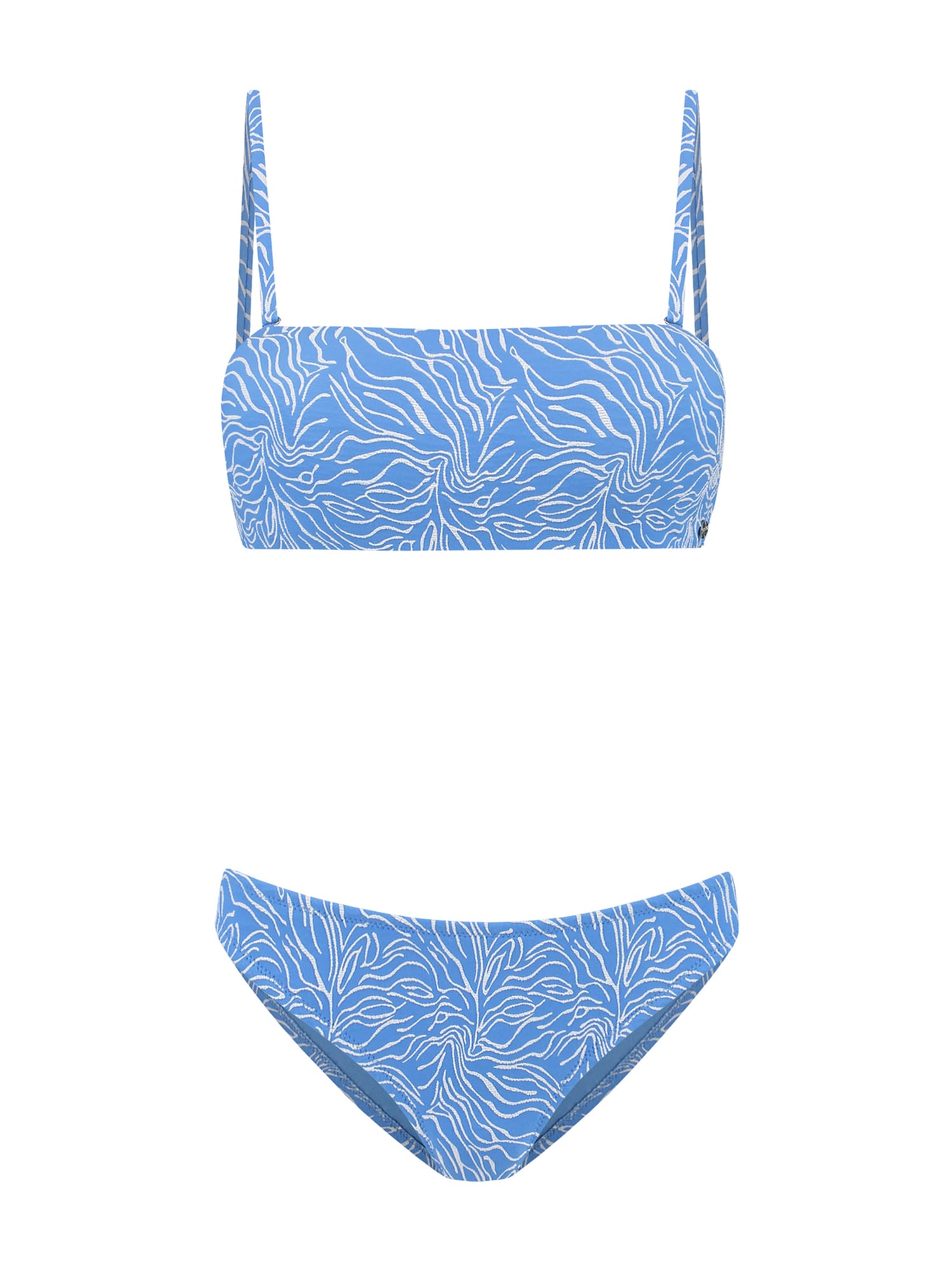 Shiwi Costum de baie două piese Lola  azur / alb murdar