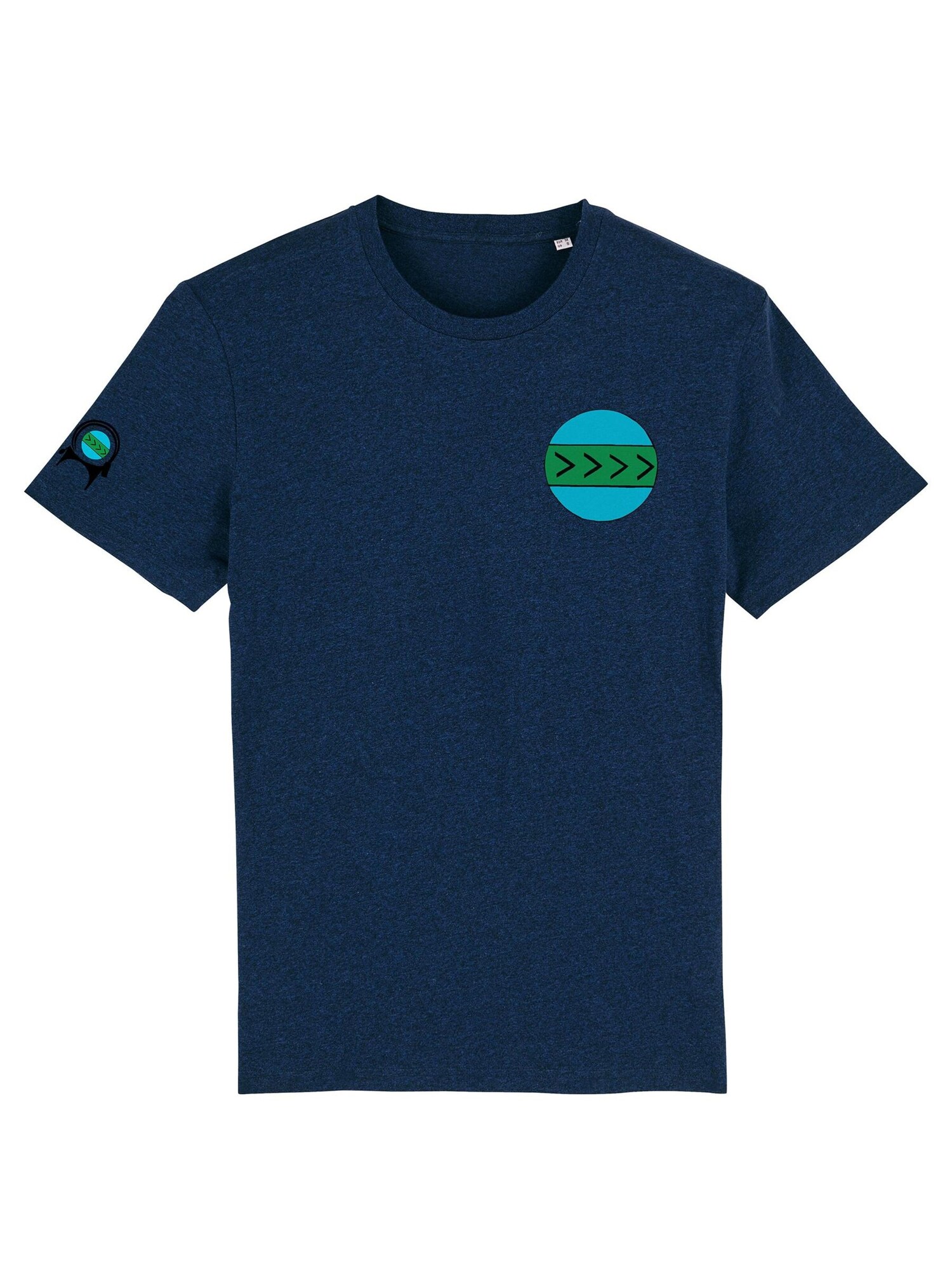 AFROZAN Maglietta 'CAPRA-EARTH'  navy
