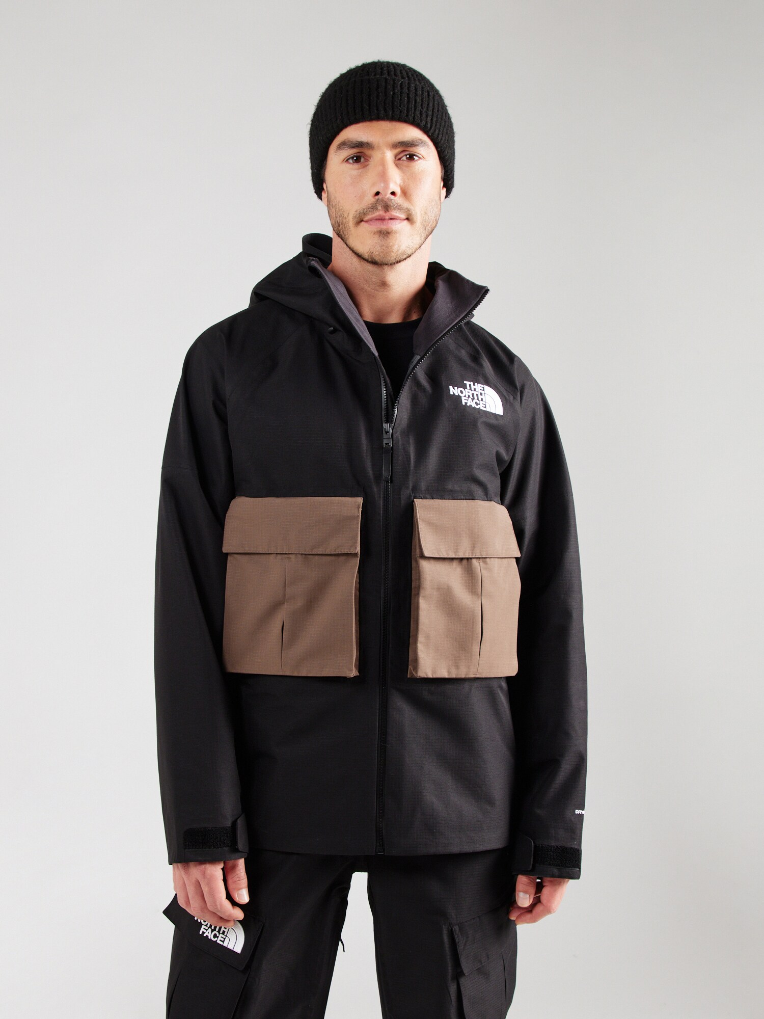 THE NORTH FACE Kültéri kabátok 'DRAGLINE'  homok / fekete / fehér termék 2. képe