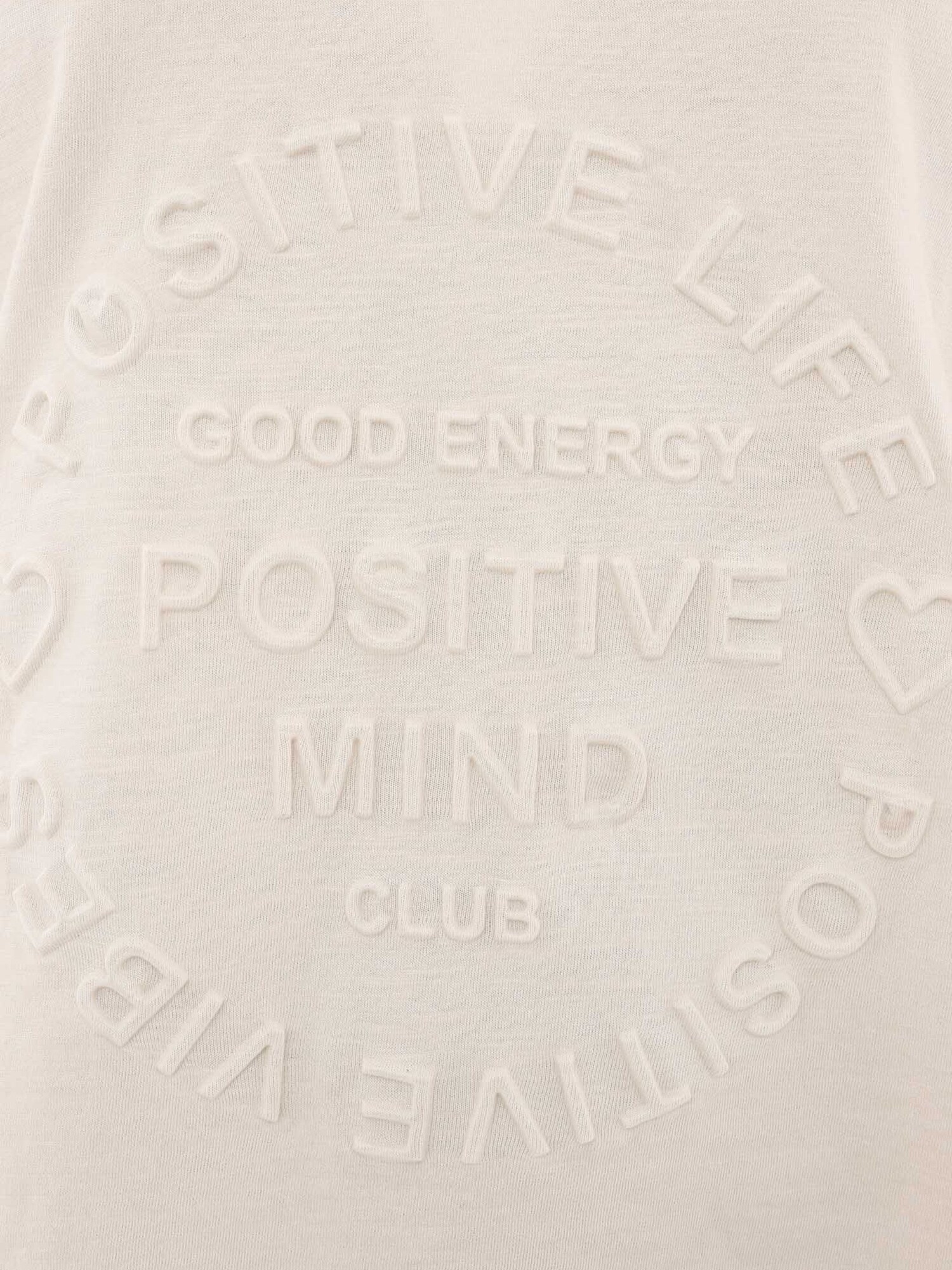 Zwillingsherz Tričko 'Positive Mind' svetlobéžová (obrázok 3)