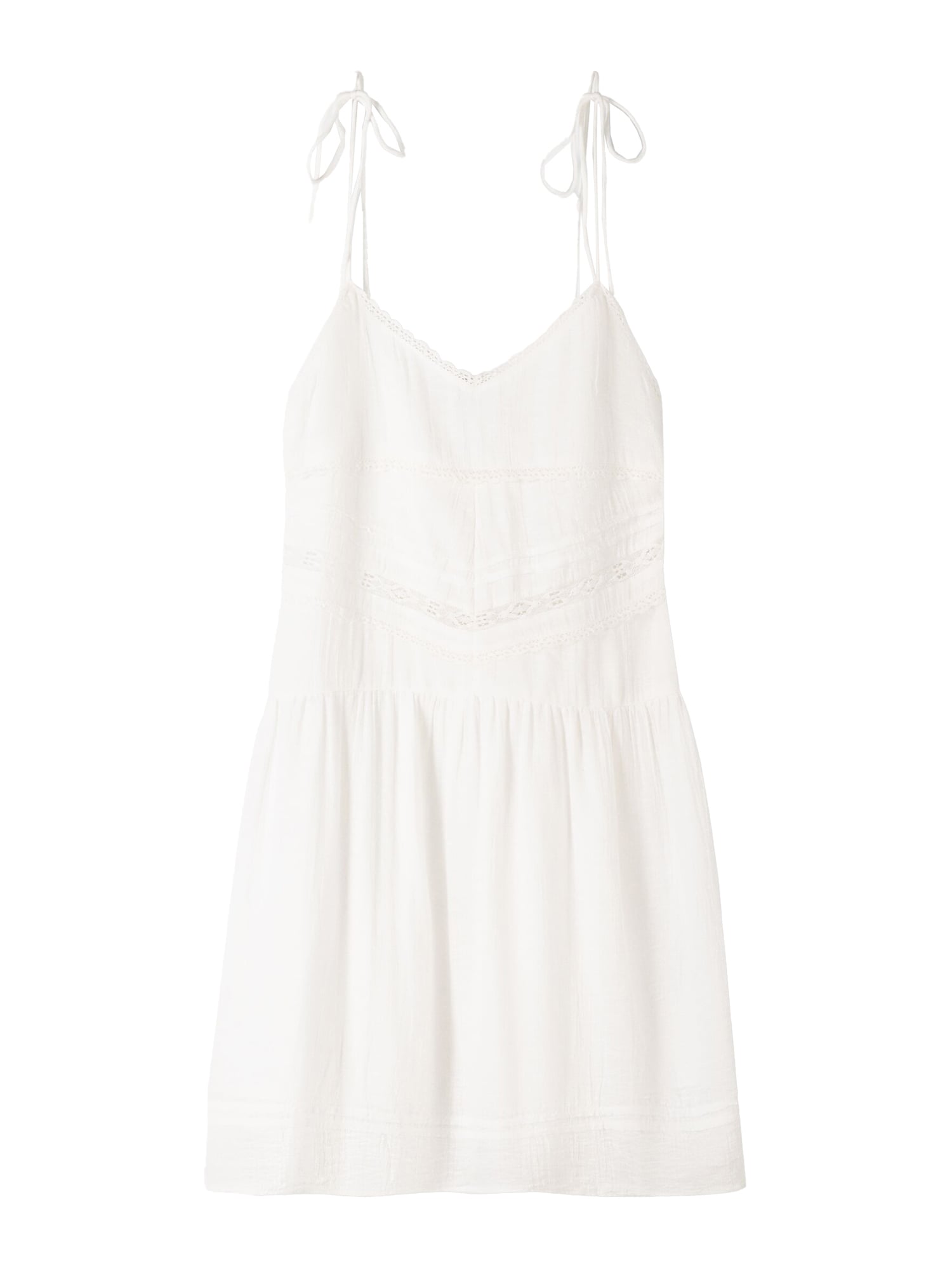 Bershka Rochie  alb murdar