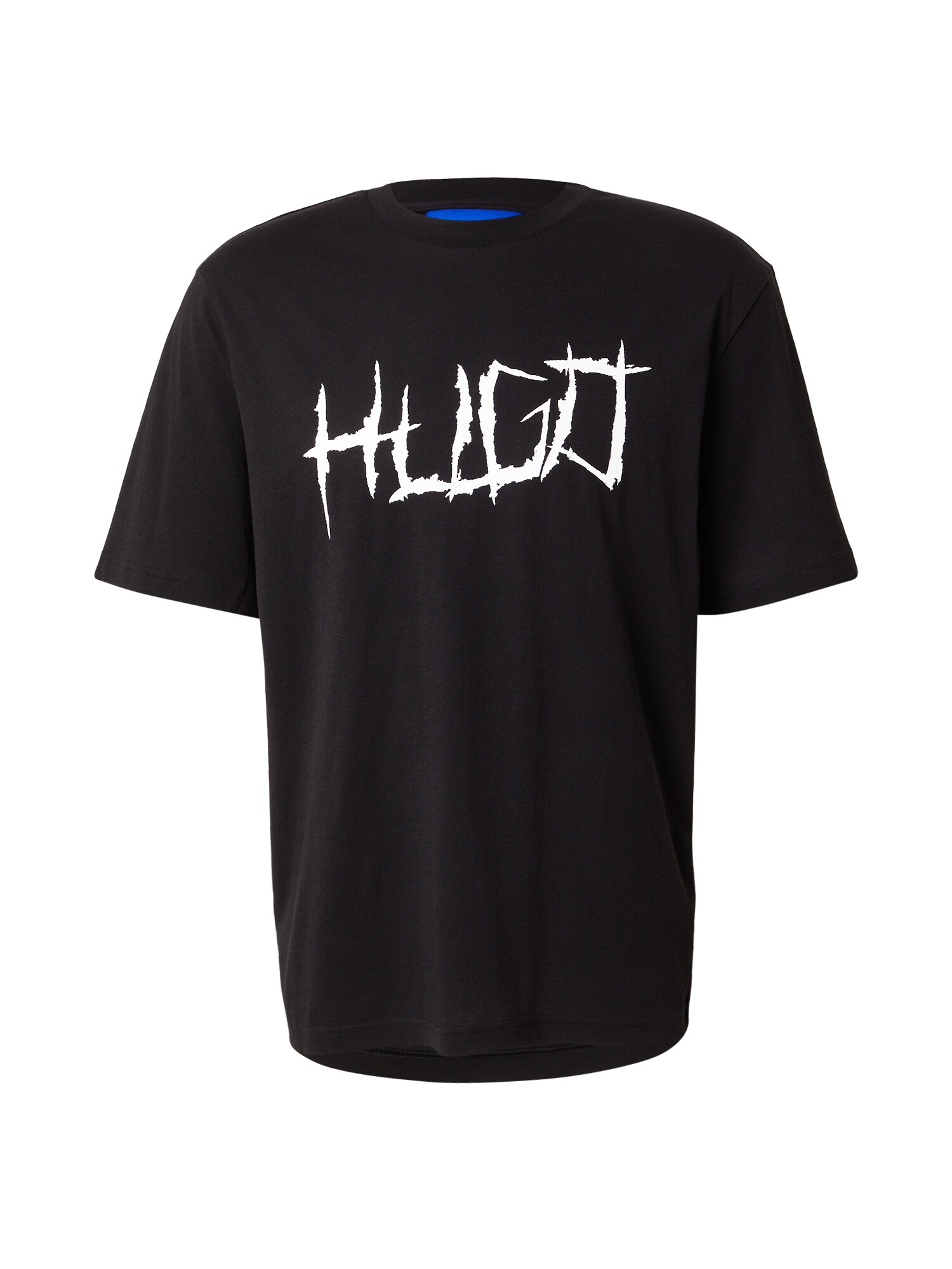 HUGO Tricou Namerix  negru / alb