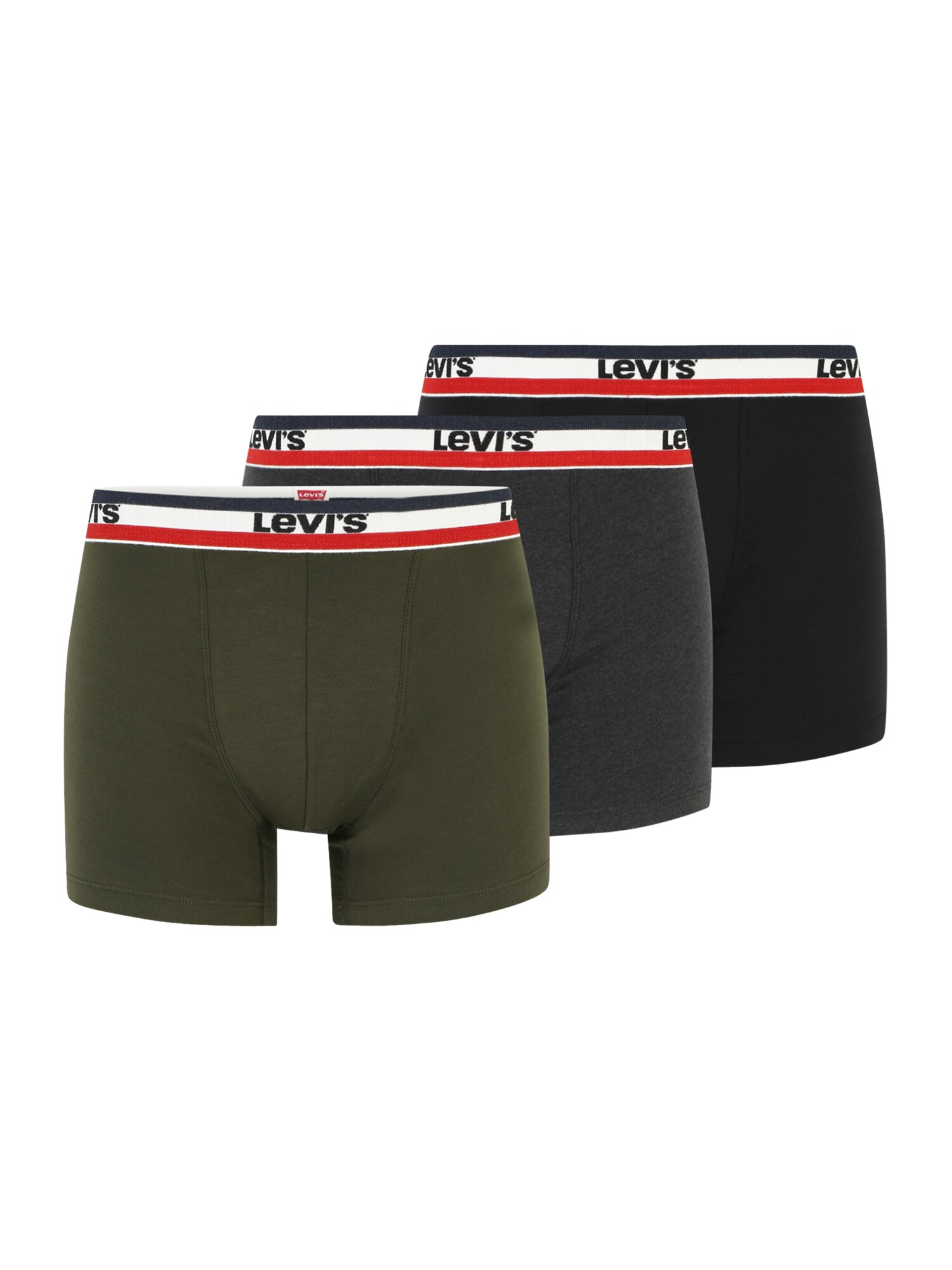 LEVI'S ® Boxeralsók  sötétszürke / khaki / piros / fekete / fehér akciós termékkép 1