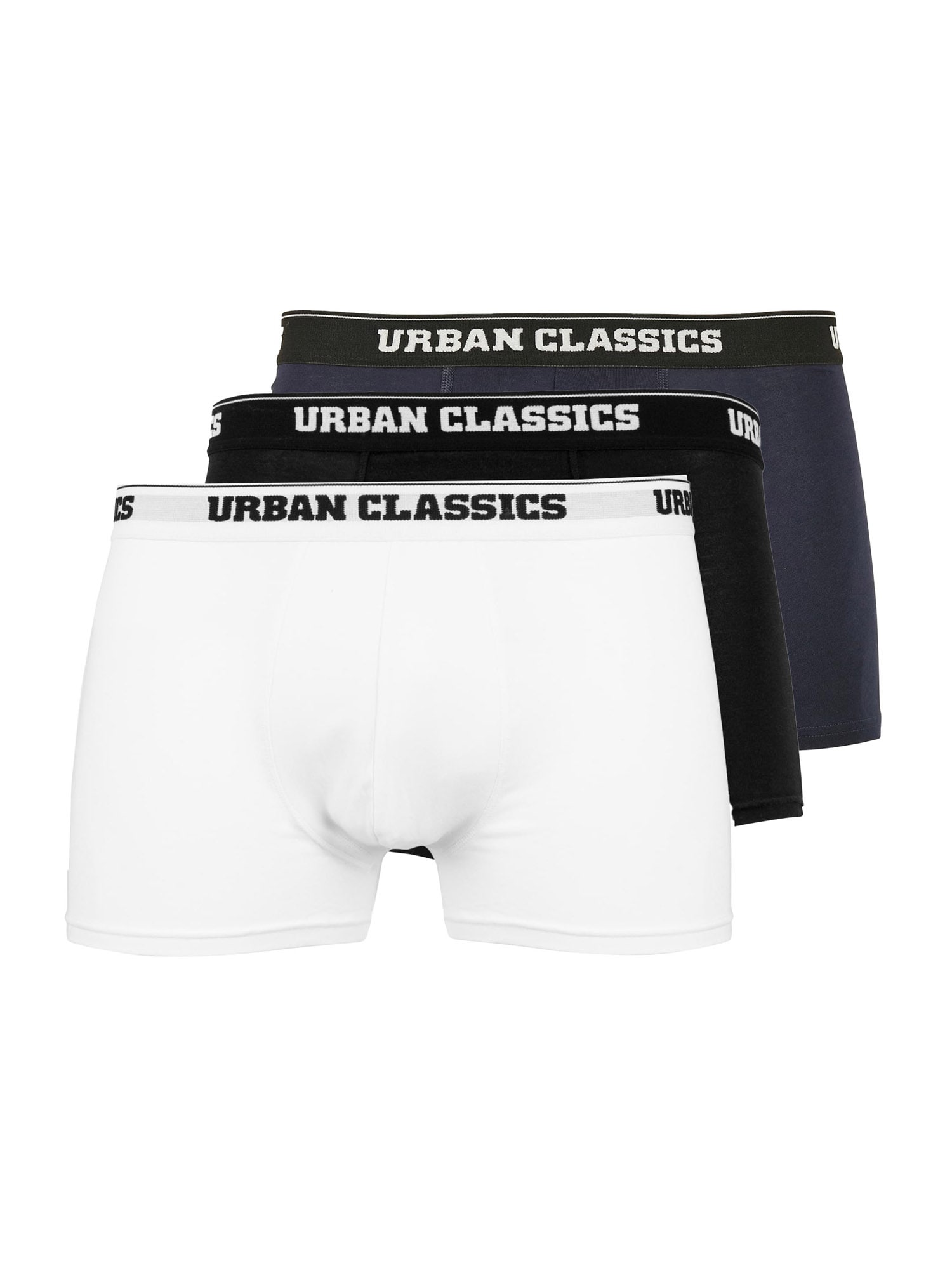 Urban Classics Boxeri  bleumarin / negru / alb