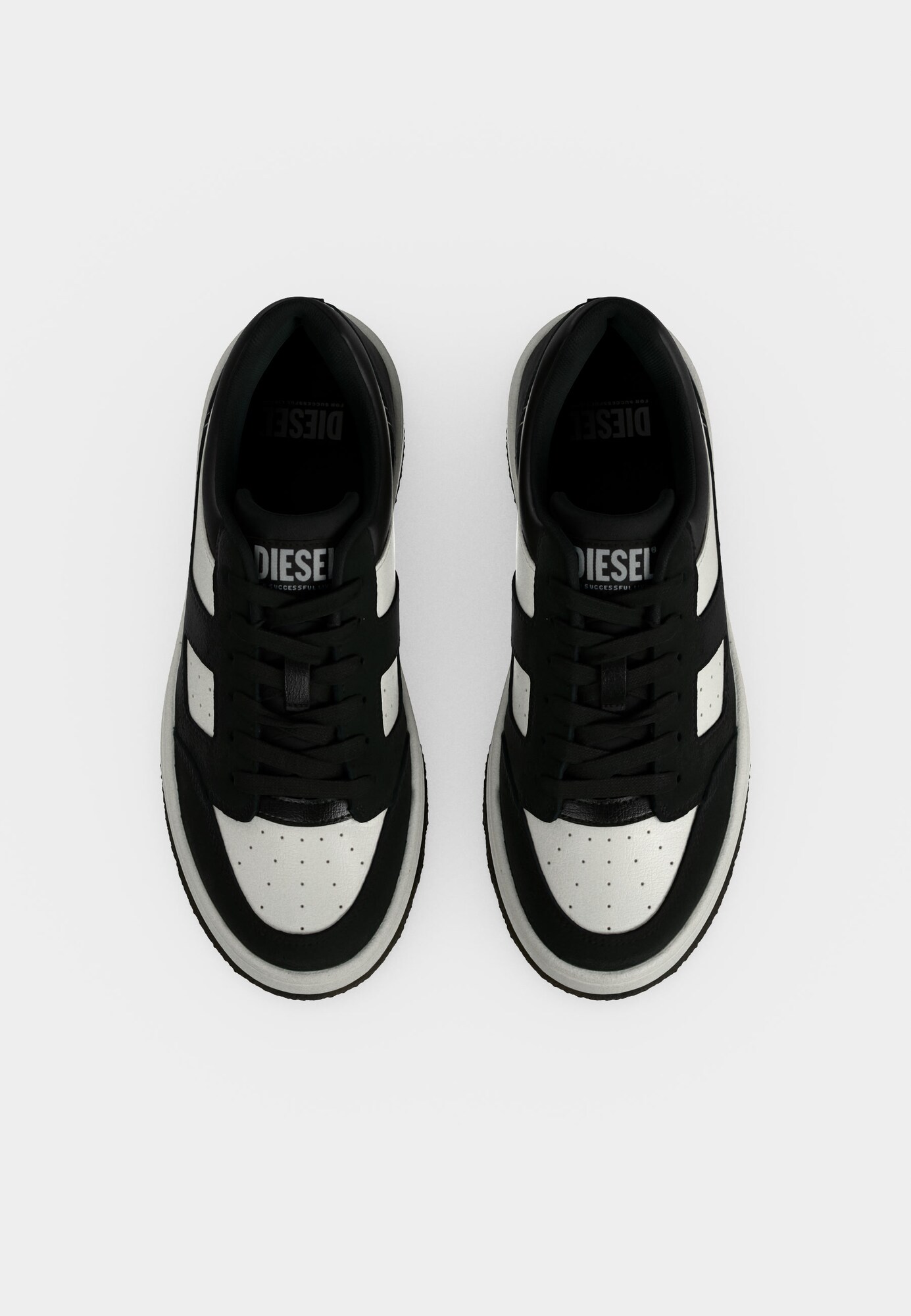 DIESEL Zapatillas deportivas bajas 'S-D-LONG' negro / blanco – imagen 3