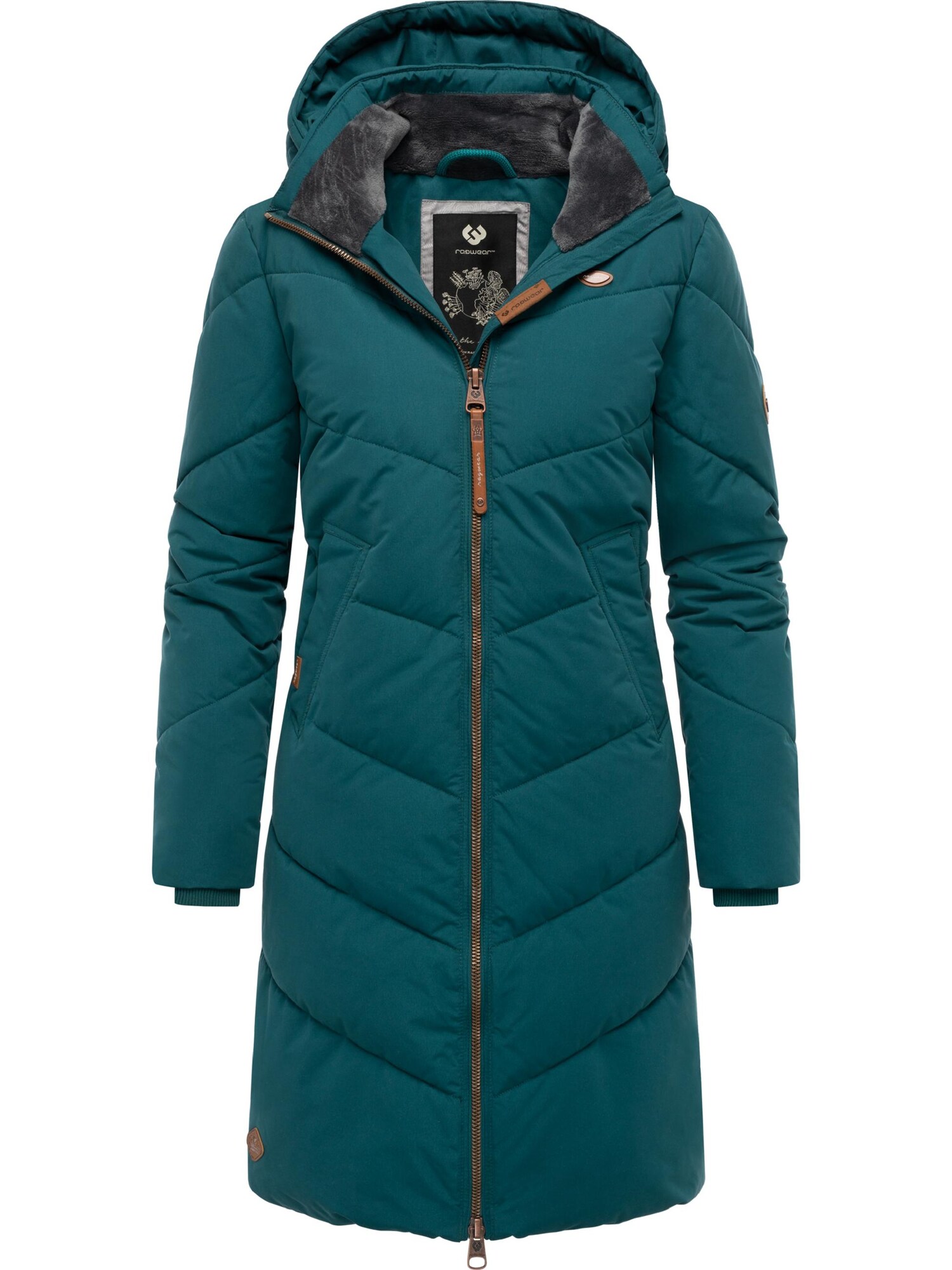 Ragwear Palton de iarnă Rebelka  verde smarald