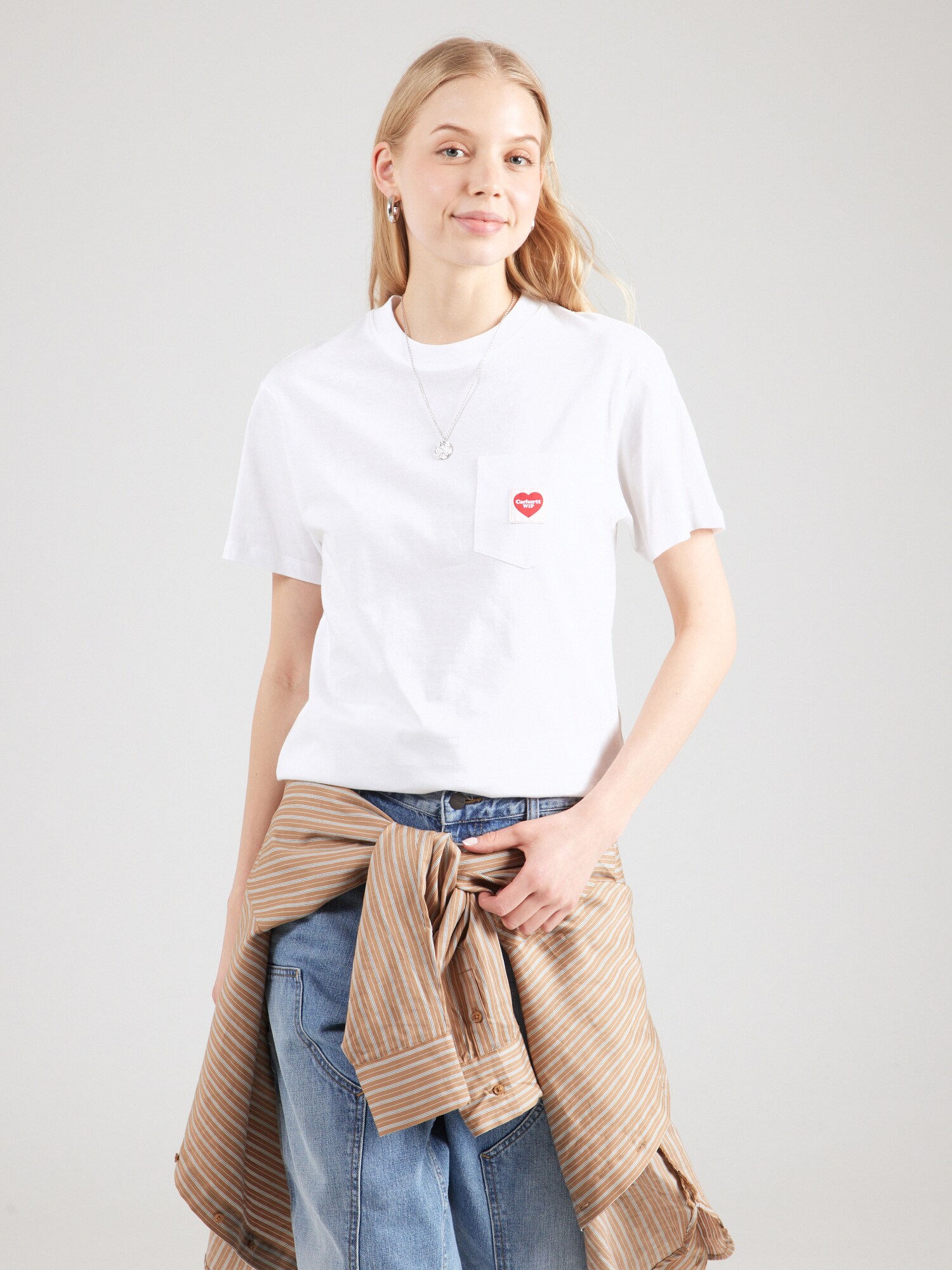Carhartt WIP Póló  piros / fehér termék 2. képe