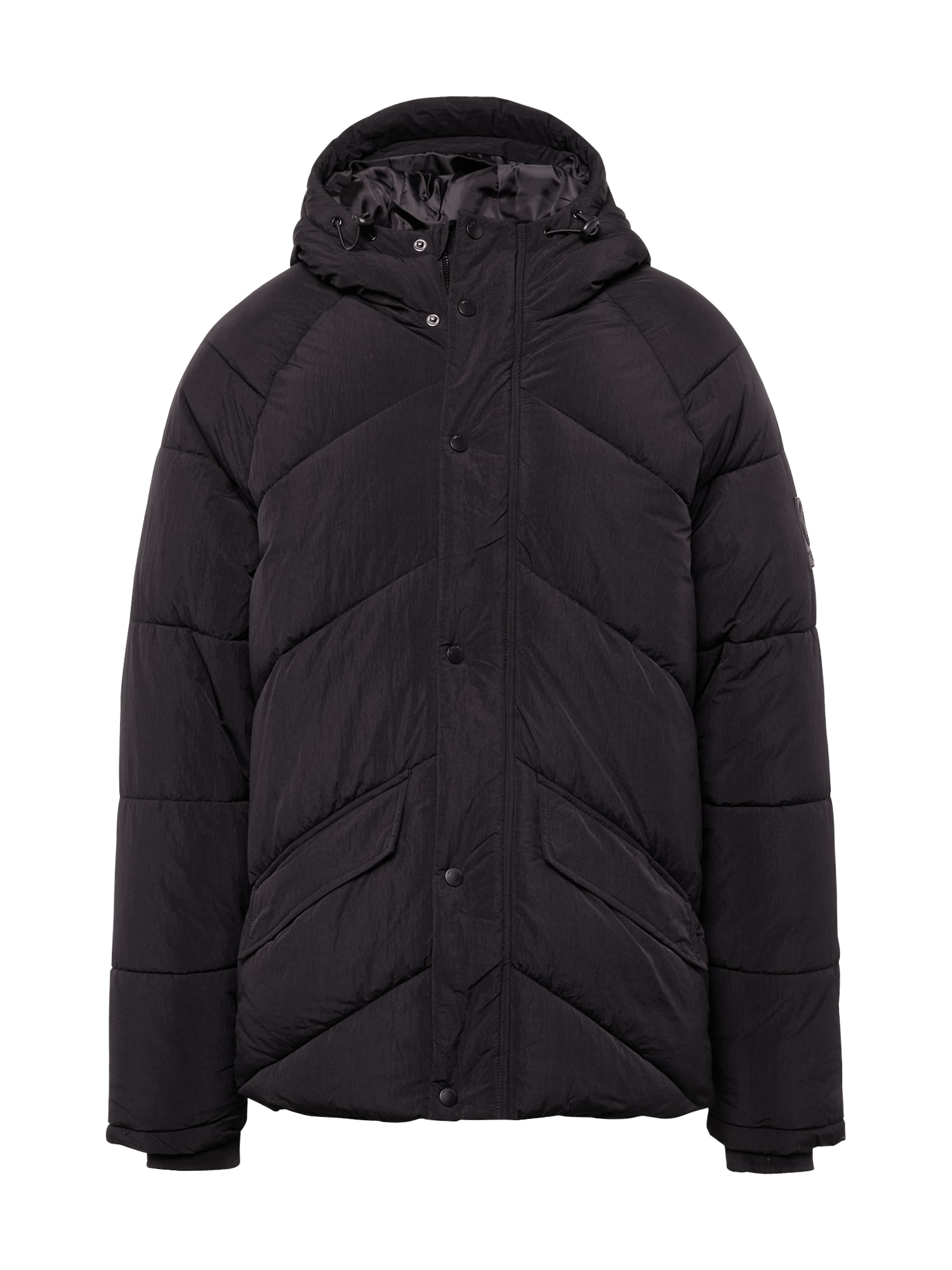 BURTON MENSWEAR LONDON Prehodna jakna 'Diagonal'  črna