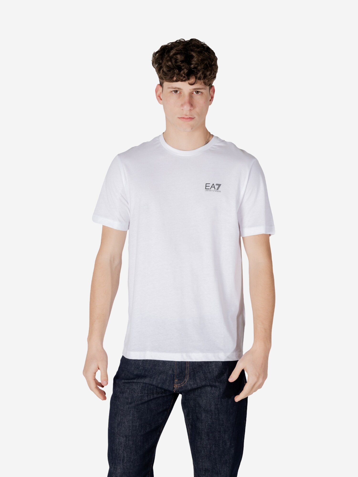 EA7 Emporio Armani Camiseta  negro / blanco – imagen 12