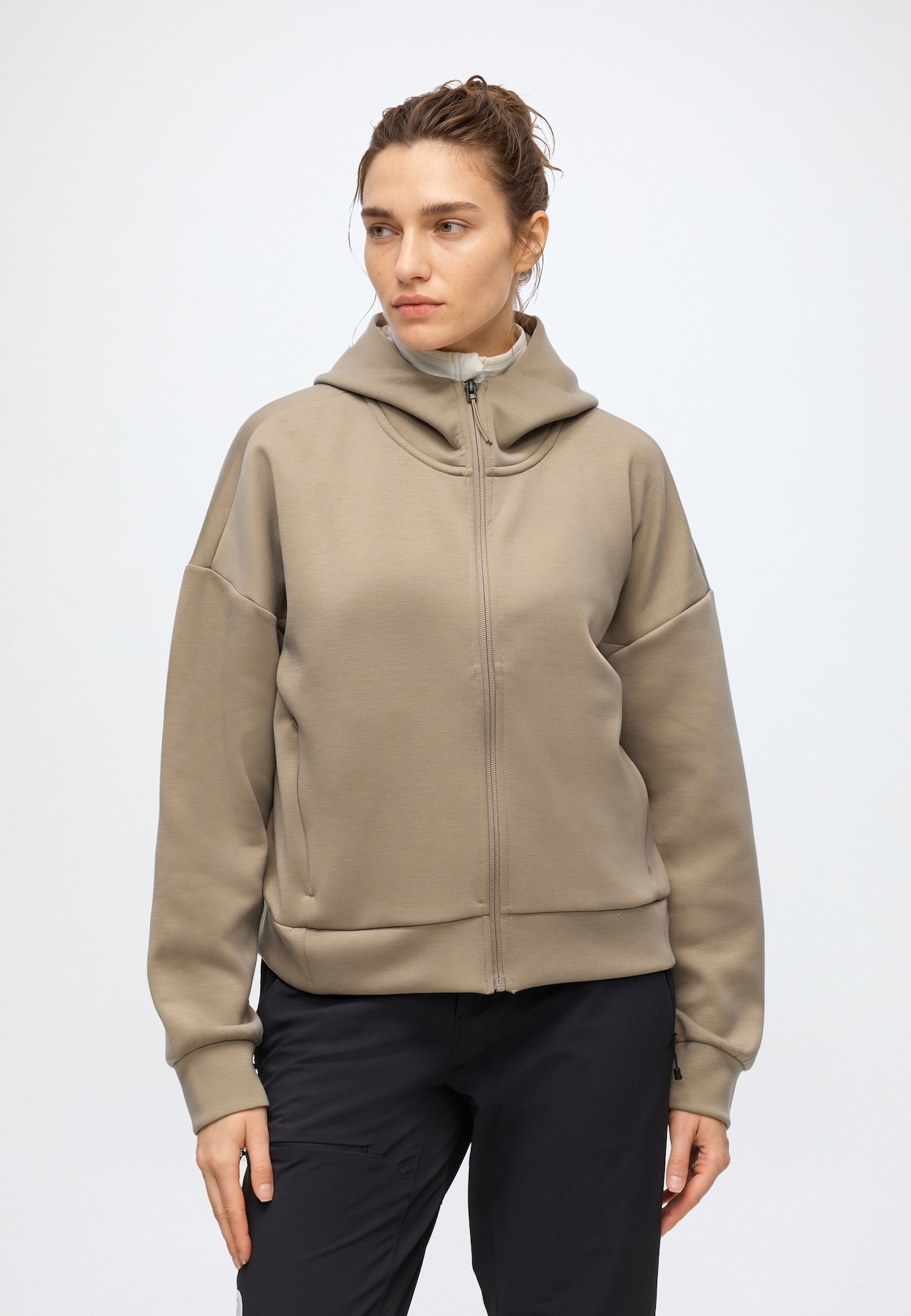 THE NORTH FACE Sudadera con cremallera deportiva 'JAIDA'  capuchino – imagen 4