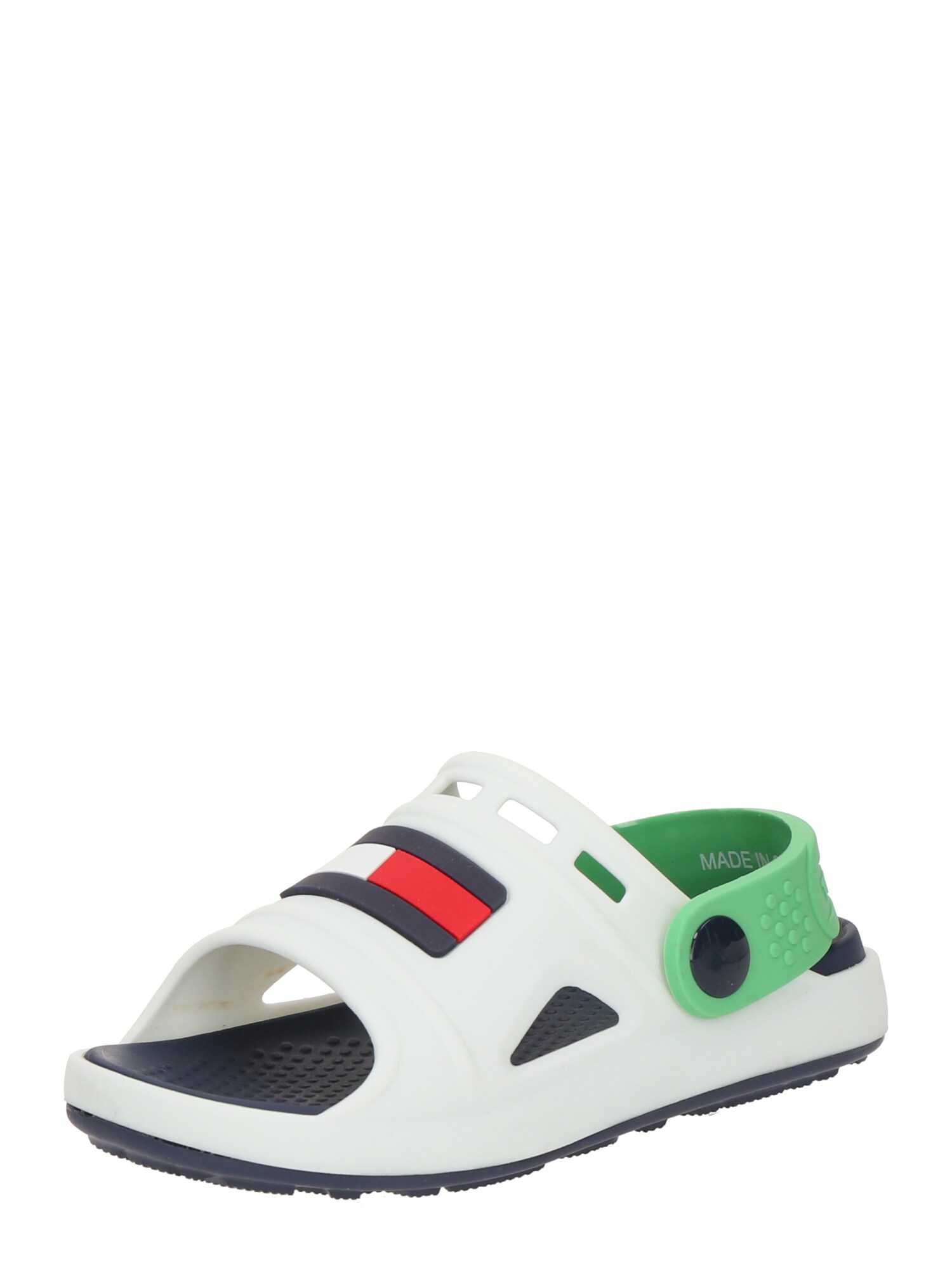 TOMMY HILFIGER Pantofi deschiși  bleumarin / verde deschis / roșu / alb