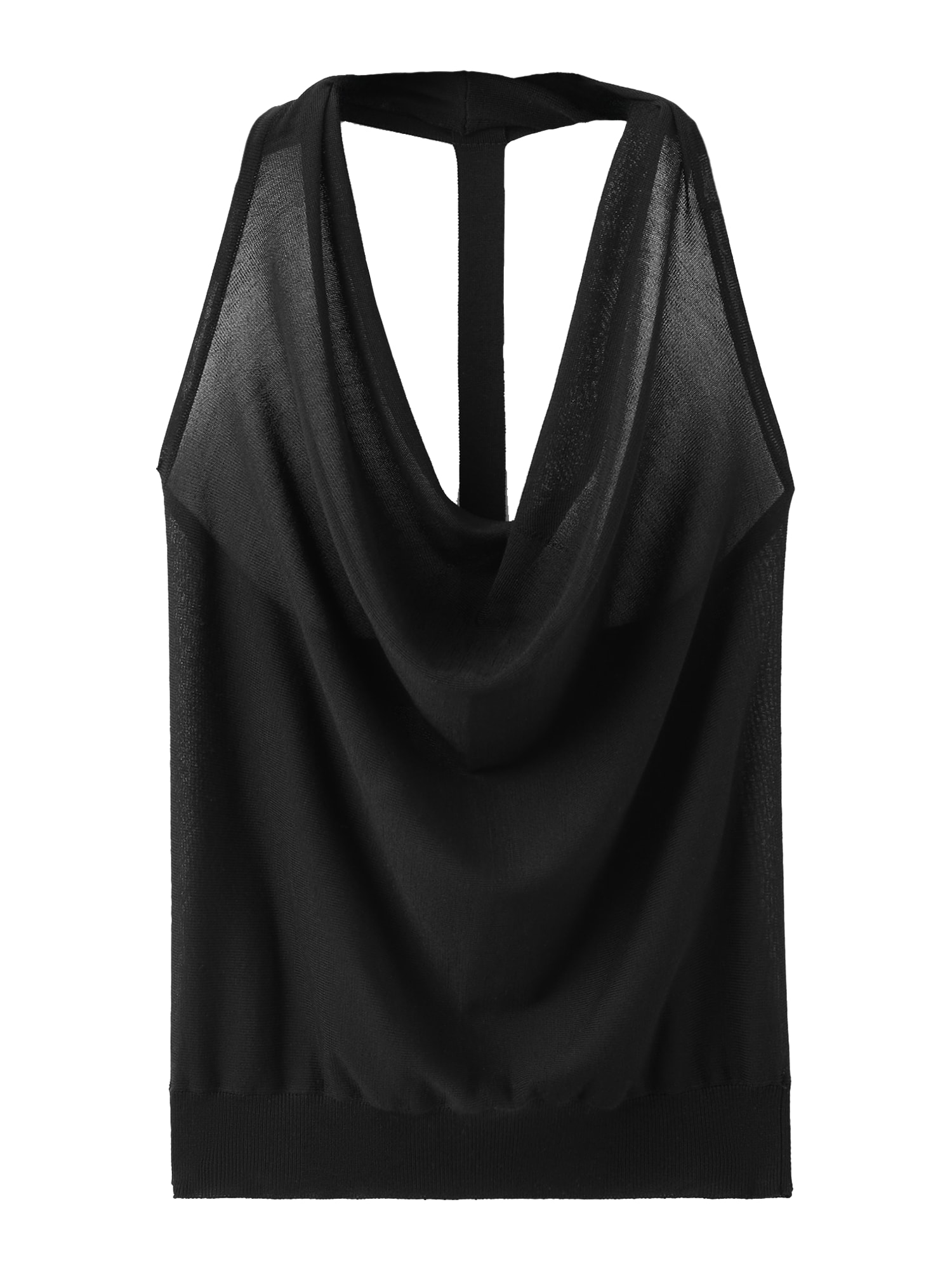 MANGO Top brodat CUC negru