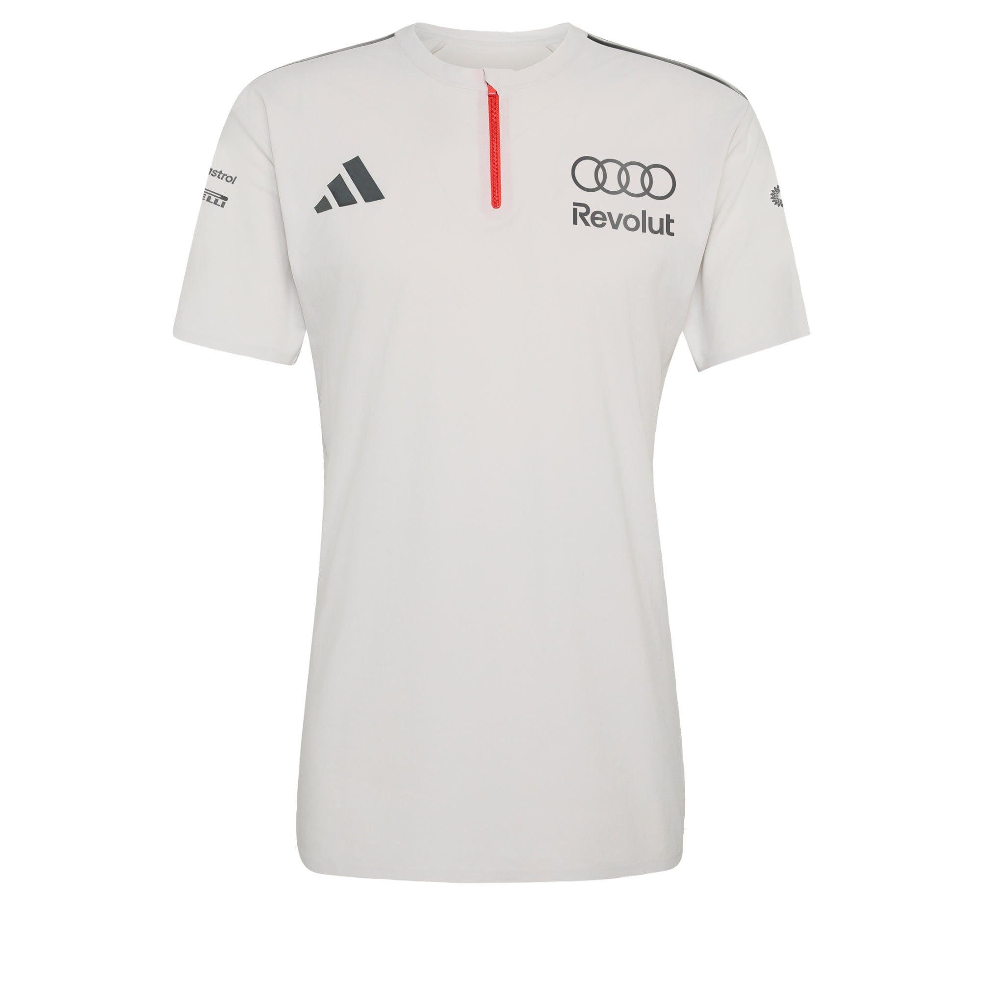 ADIDAS PERFORMANCE Tricou funcțional 'Audi Revolut Formula One Team Engineers & Marketing'  gri metalic / negru / alb