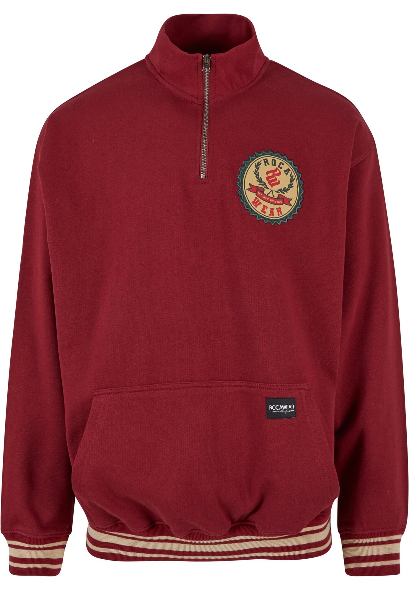 ROCAWEAR Mikina 'Duke'  žltá / zelená / burgundská