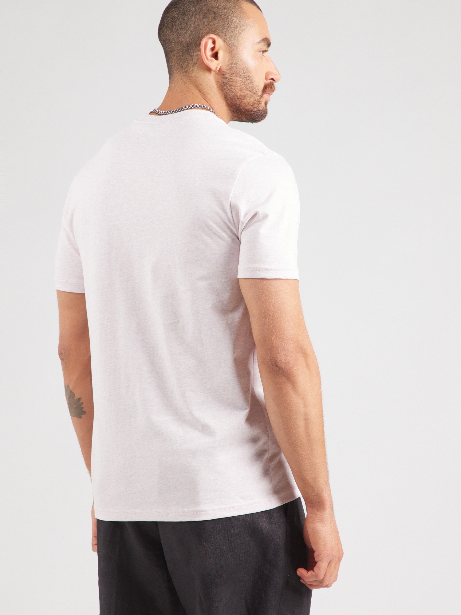 Lyle & Scott Tričko 'Heather' fialová melírovaná (obrázok 3)