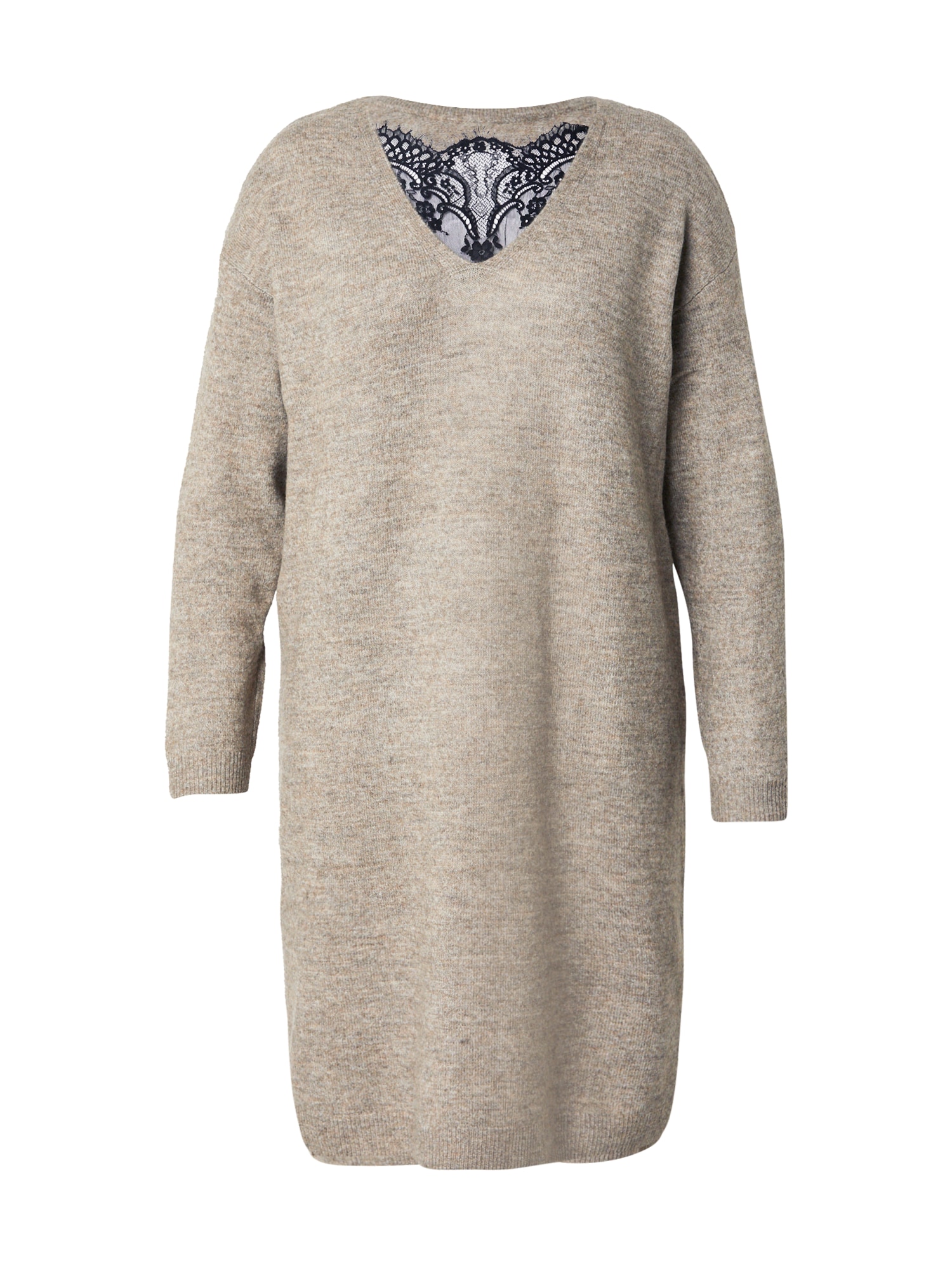 ONLY Carmakoma Rochie tricotat CARADELE  maro mokka / negru