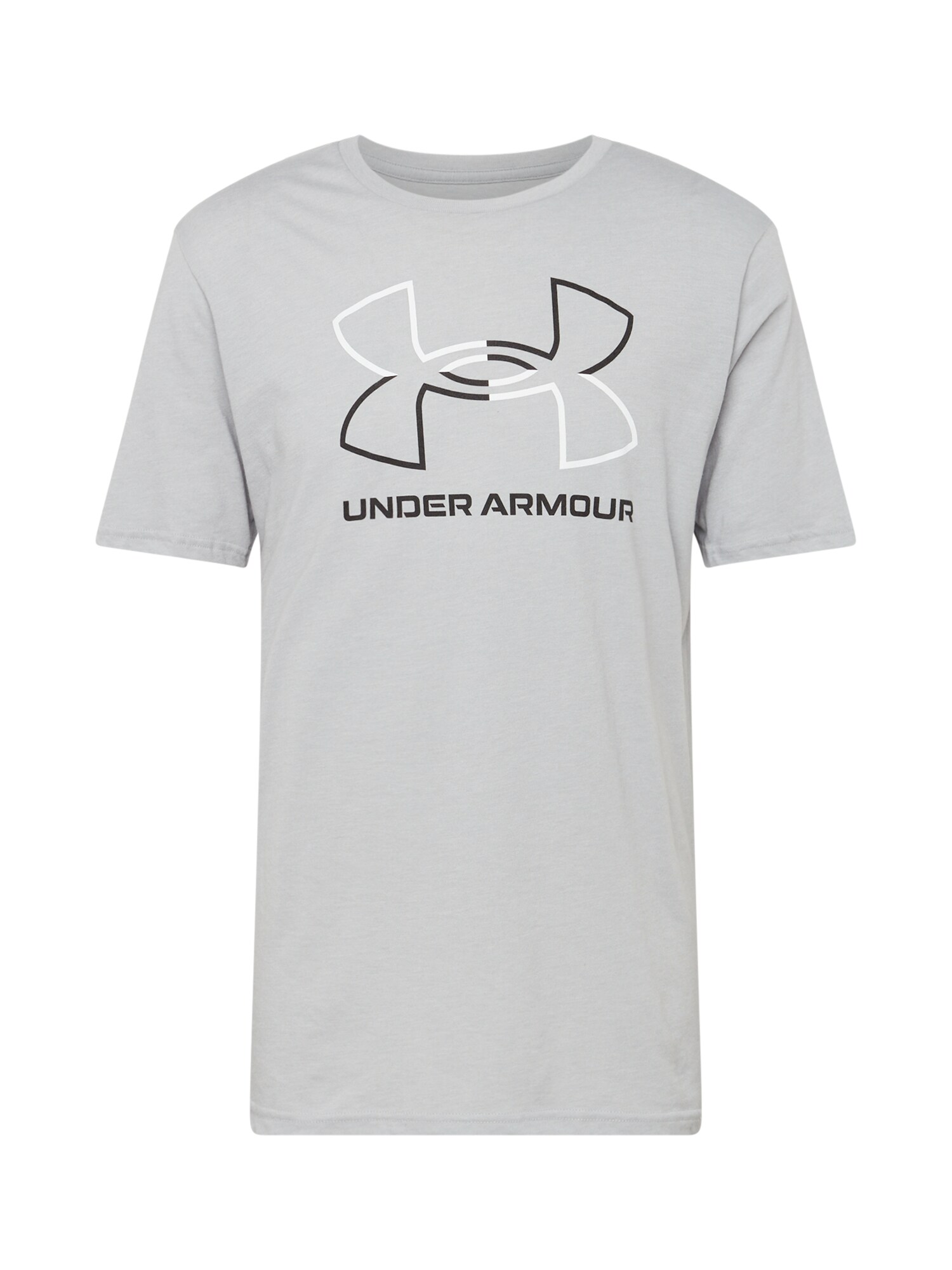 UNDER ARMOUR Funktionsskjorte 'FOUNDATION'  grå / sort / hvid