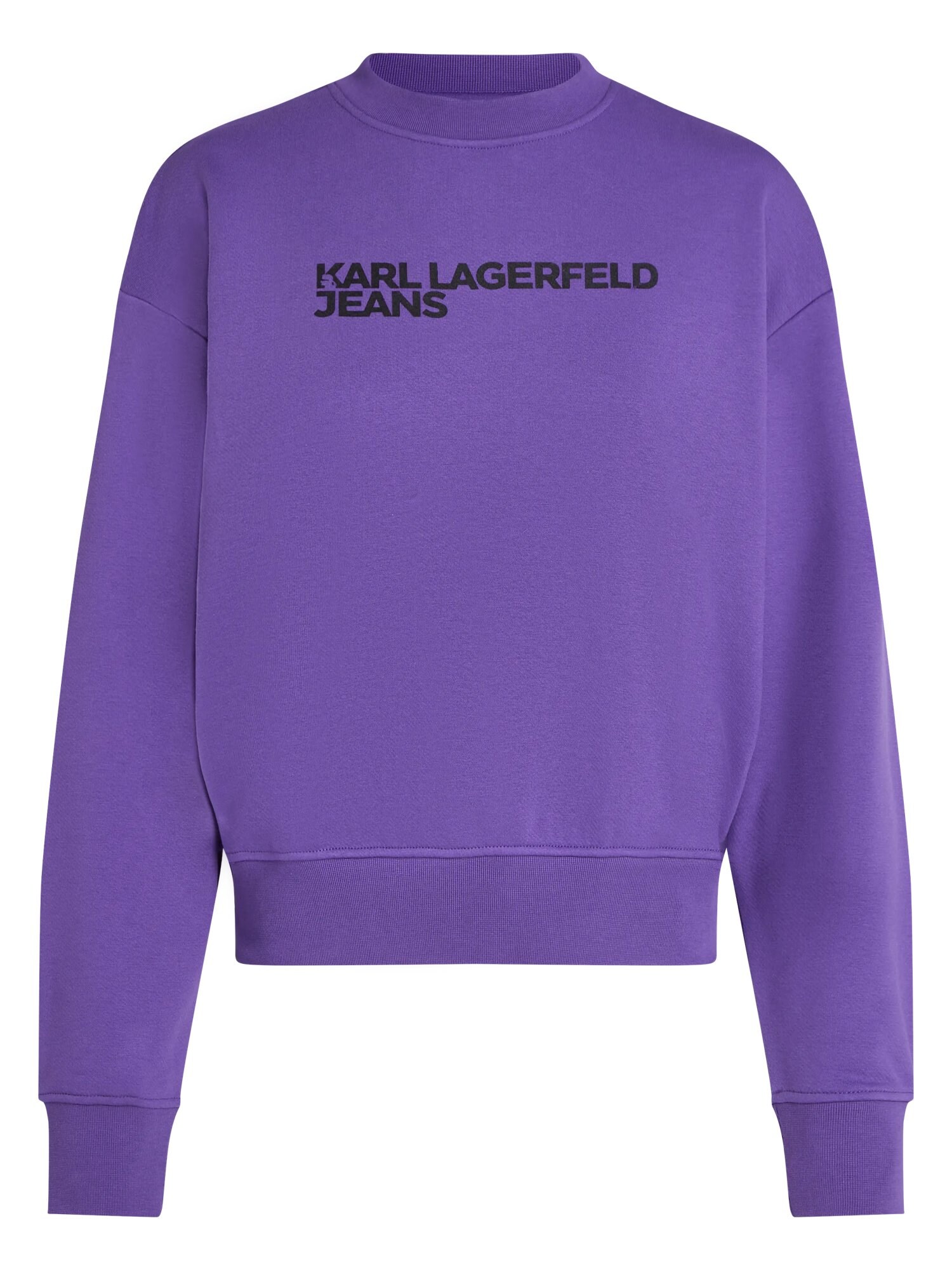 KARL LAGERFELD JEANS Bluză de molton lila / negru