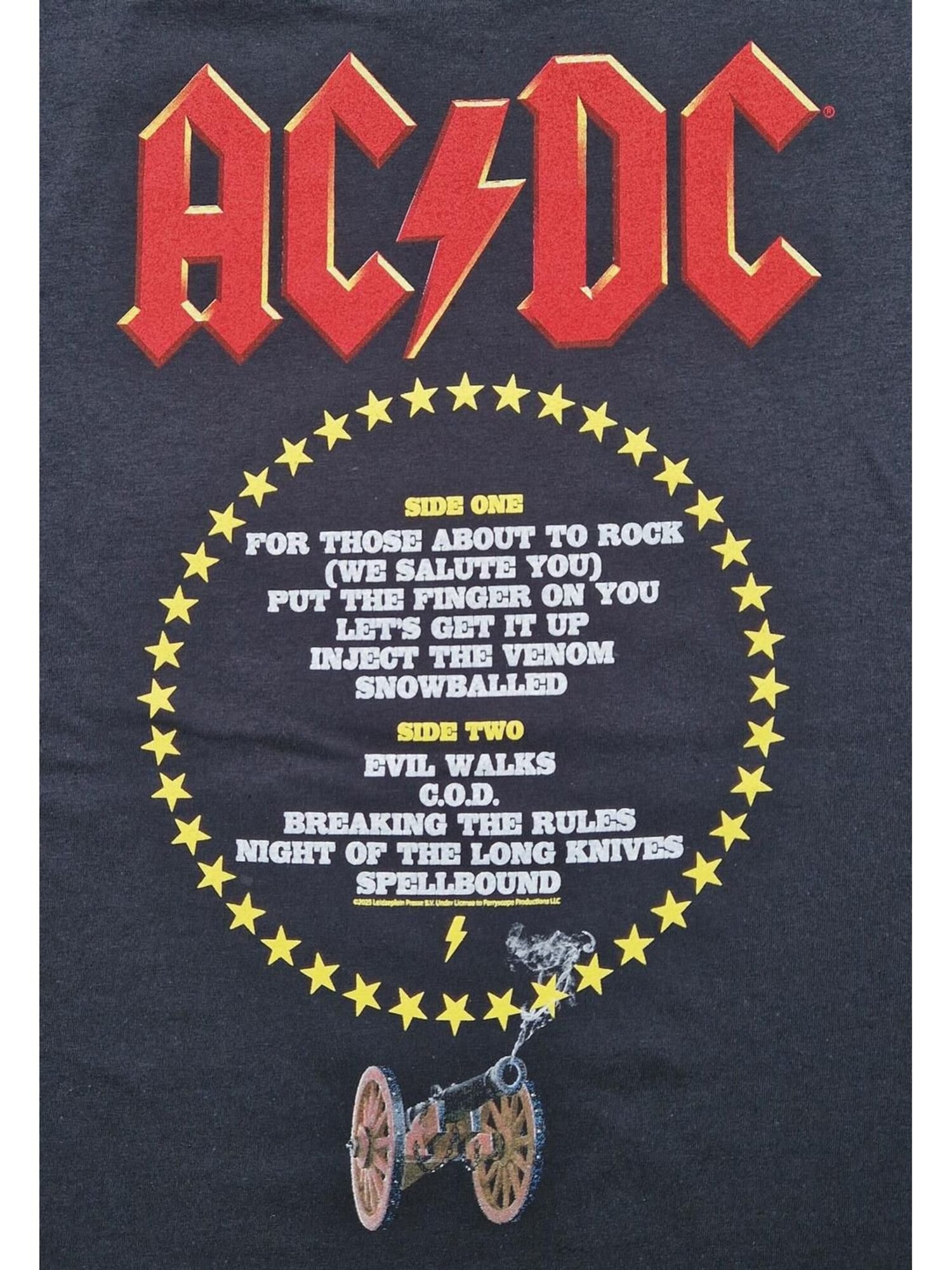 AC/DC Sudadera 'Ac/dc For Those About to Rock Tracks  Sweatshirt'  negro – imagen 4