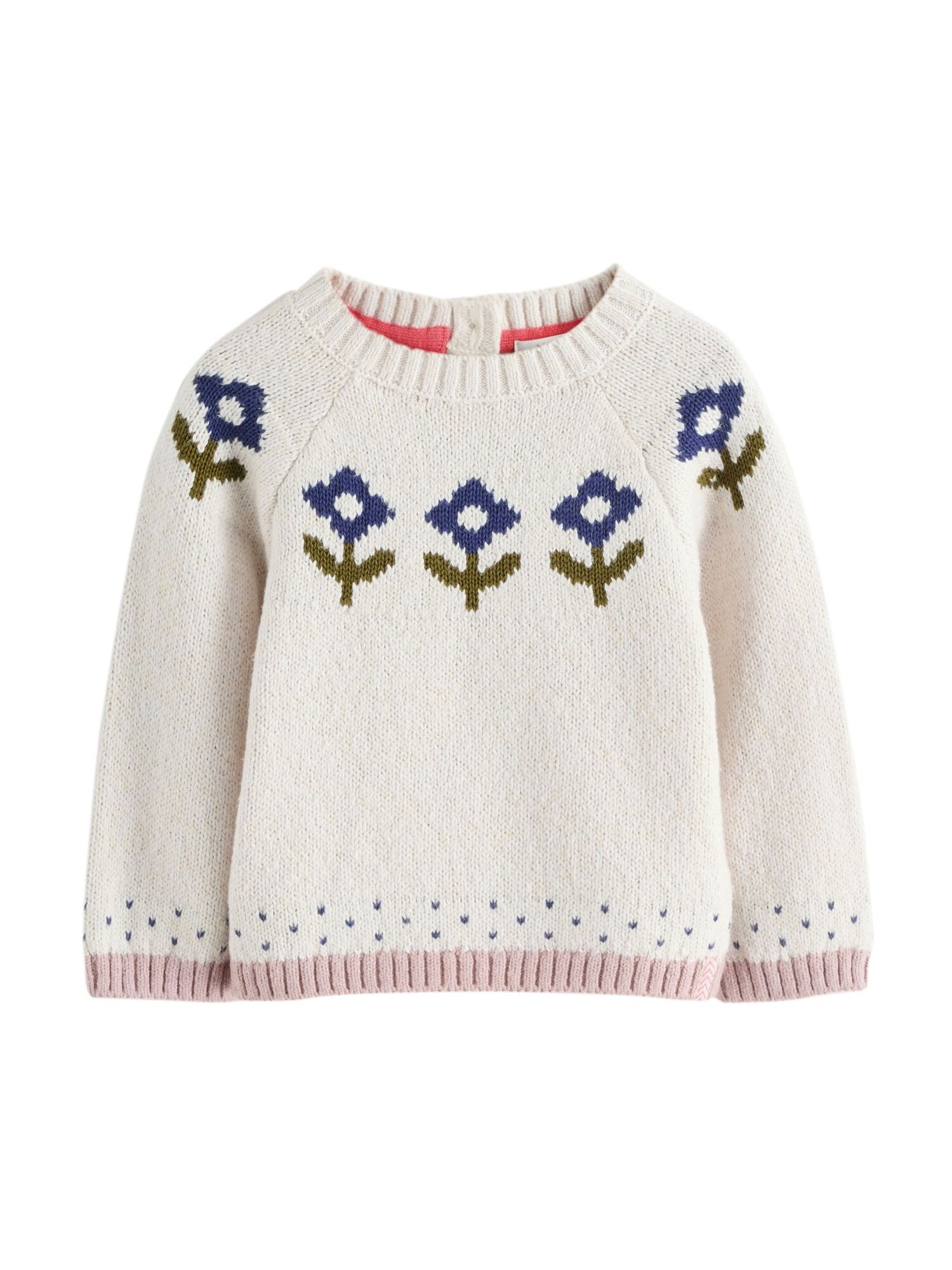 Next Pulover  ecru / bleumarin / oliv