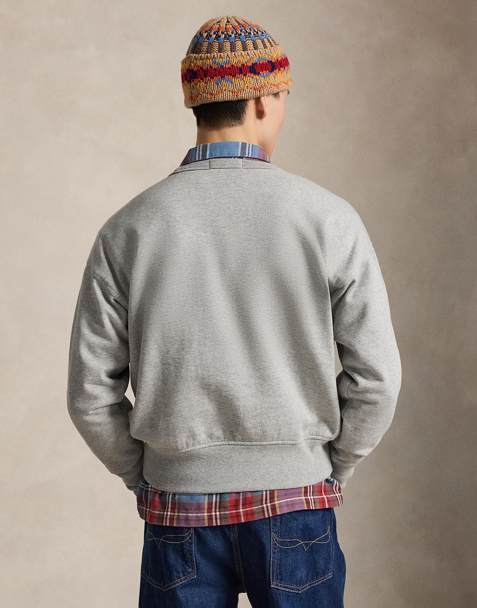 Polo Ralph Lauren Sudadera beige / azul / gris moteado / negro – imagen 3