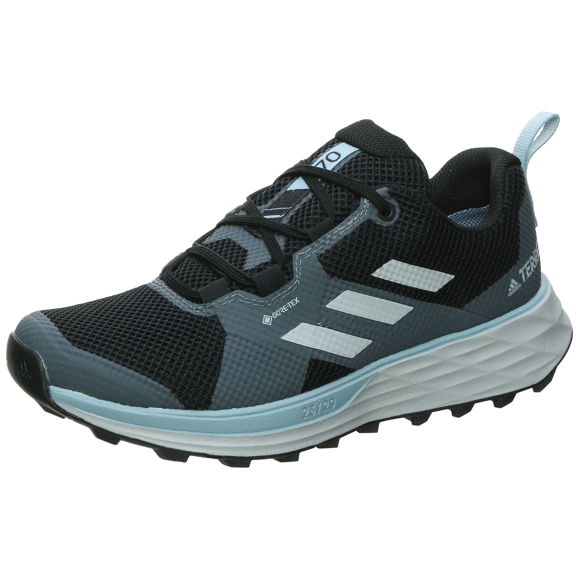 ADIDAS PERFORMANCE Bėgimo batai  juoda / melsvai pilka / balta
