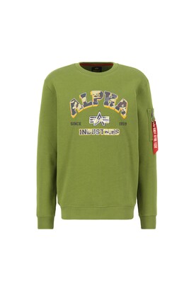 alpha industries Sweatshirt Geel / Grijs / Donkergrijs / Kiwi