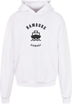 Merchcode Sweatshirt ‘Hamburg’ Zwart / Wit