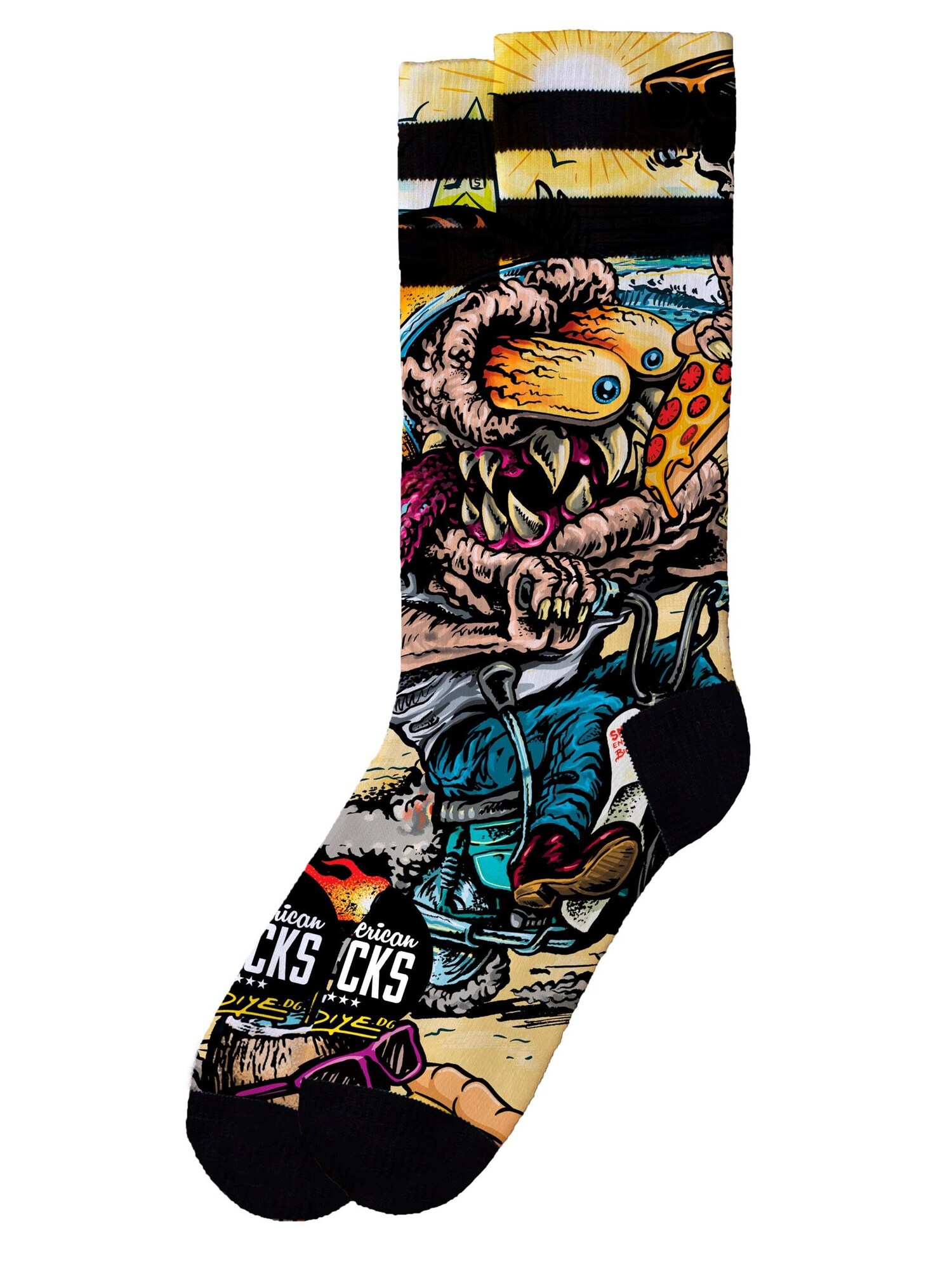 American Socks Calcetines 'Bike Monster' mezcla de colores
