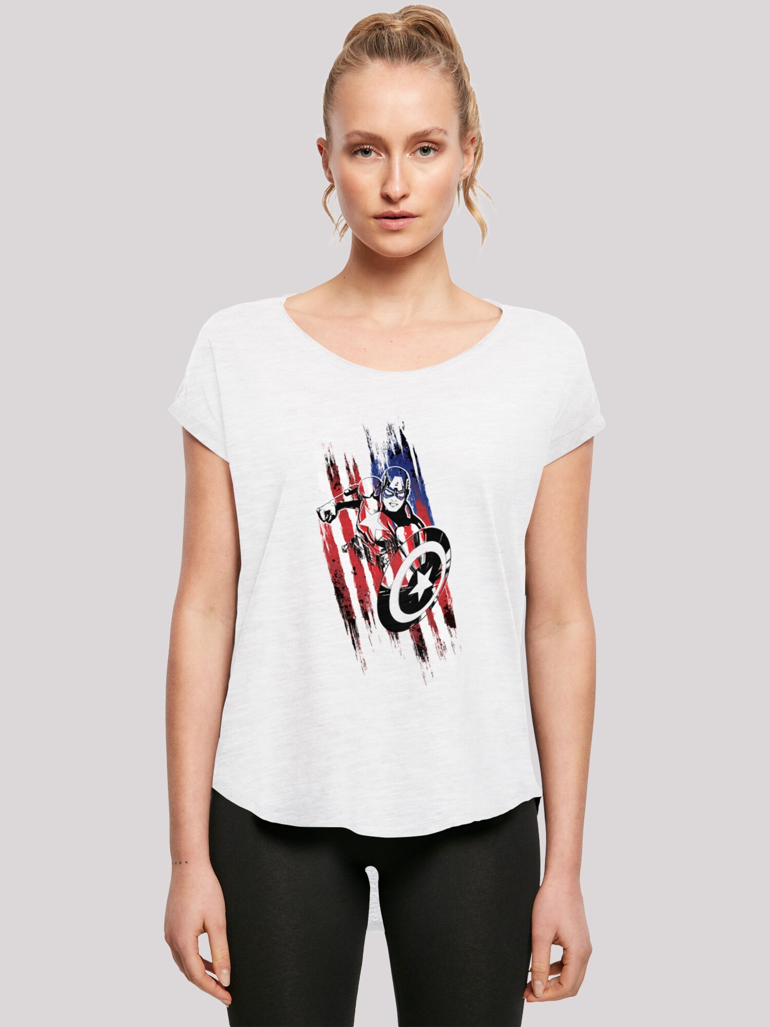 Thumbnail - F4NT4STIC T-Shirt Marvel Avengers Captain America Streaks