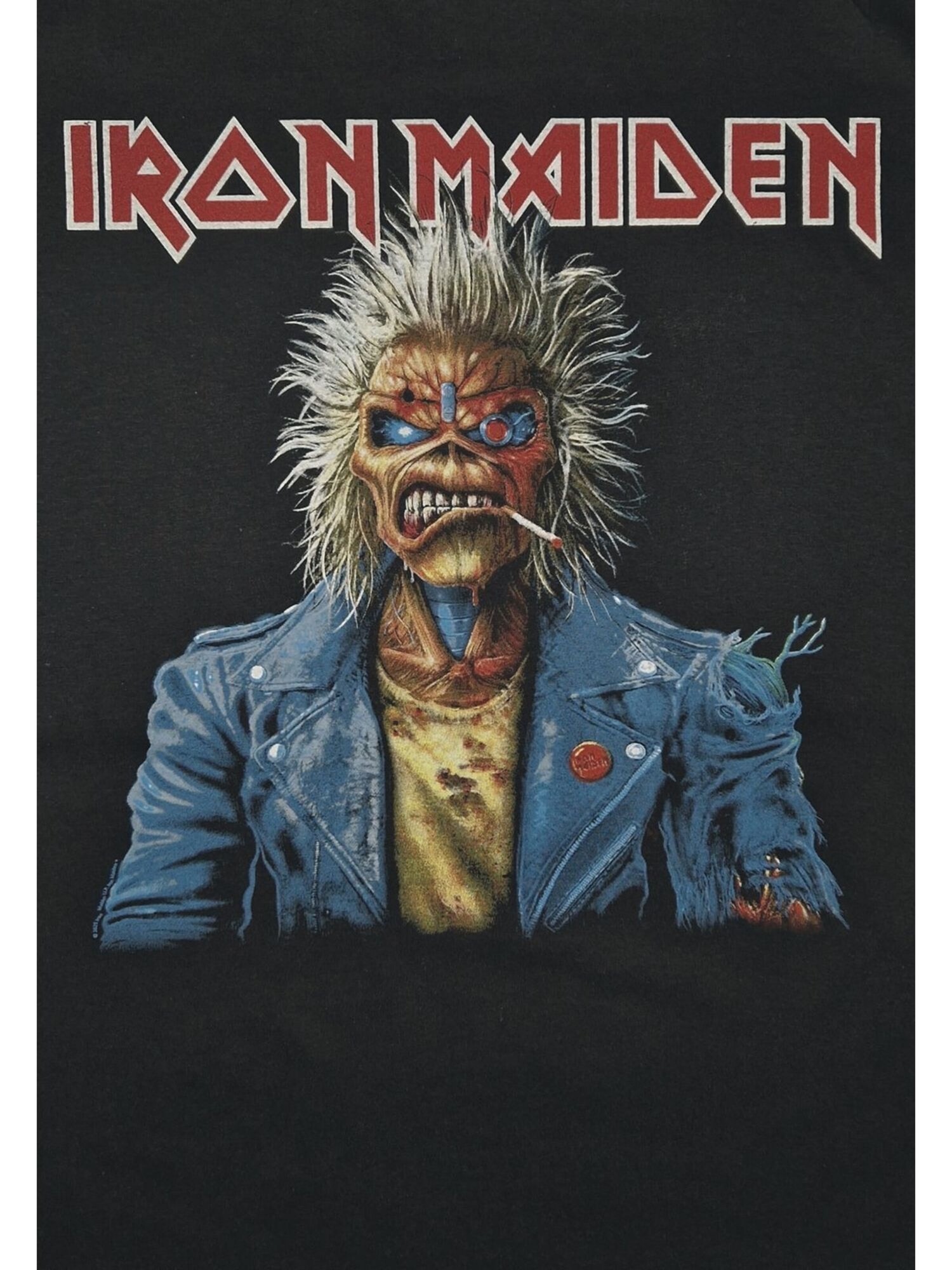 Iron Maiden Camiseta 'Iron maiden Portrait Eddie Smoke T-Shirt' negro – imagen 3