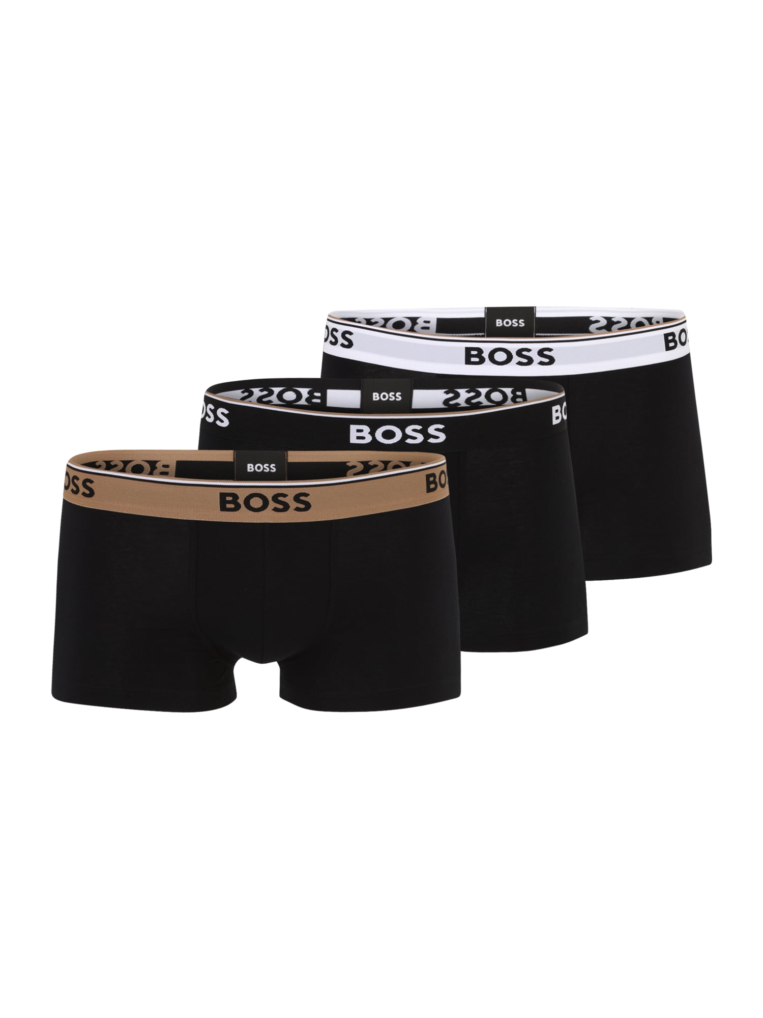 BOSS Boxerky 'Bold Power'  hnedá / svetlosivá / čierna / biela