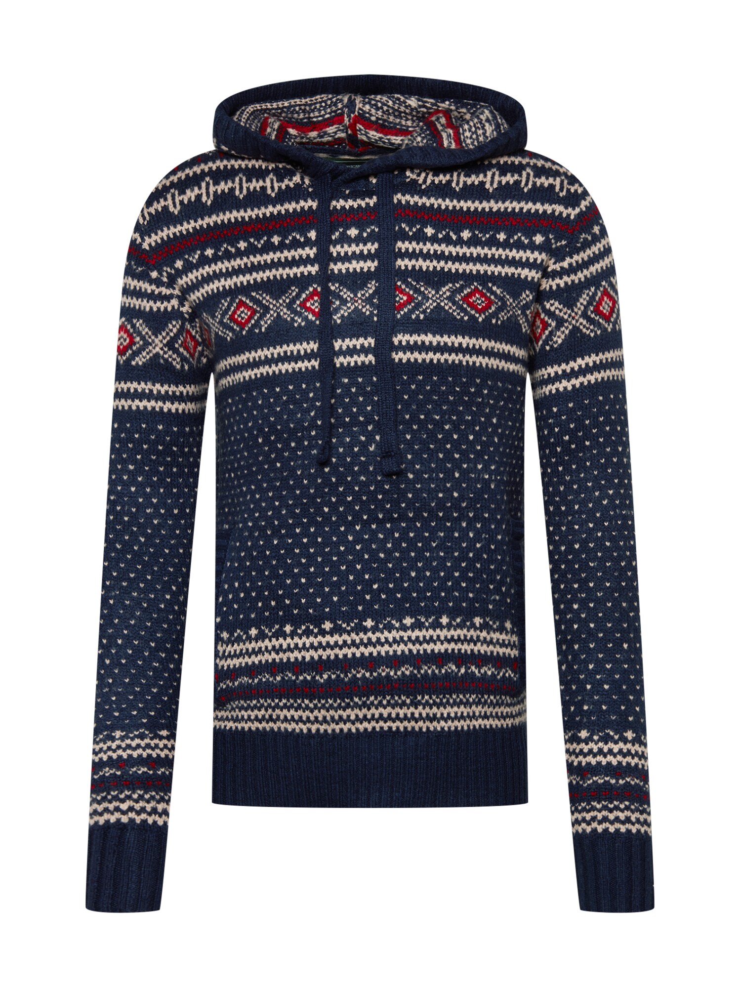 American Eagle Megztinis mėlyna / raudona / natūrali balta