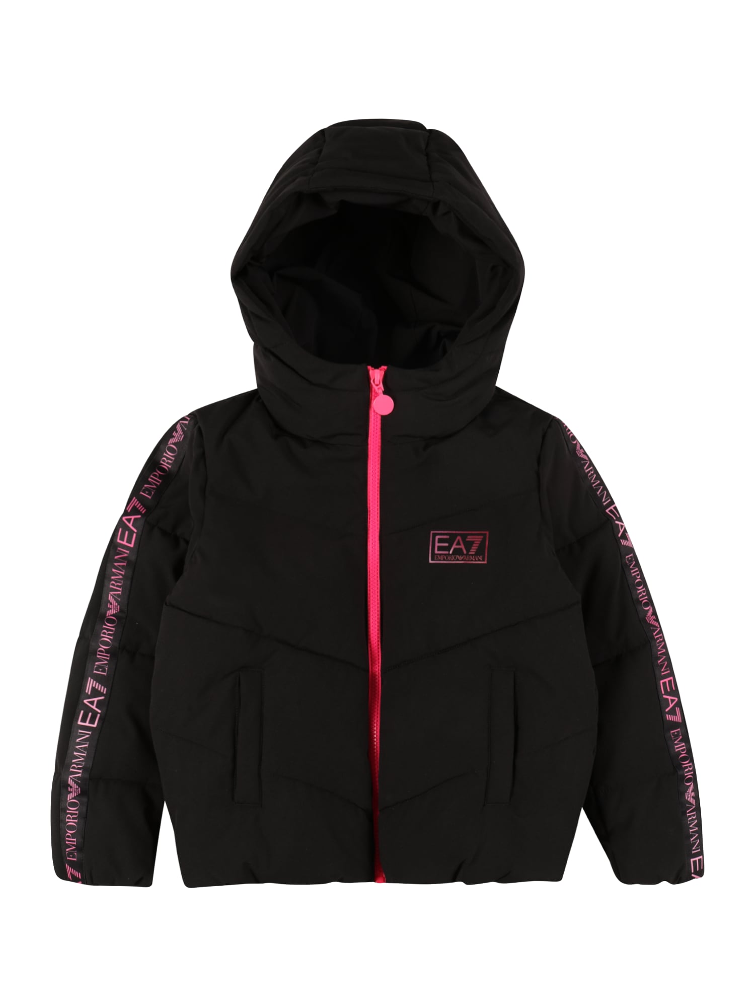 EA7 Emporio Armani Zimska jakna  svetlo roza / črna