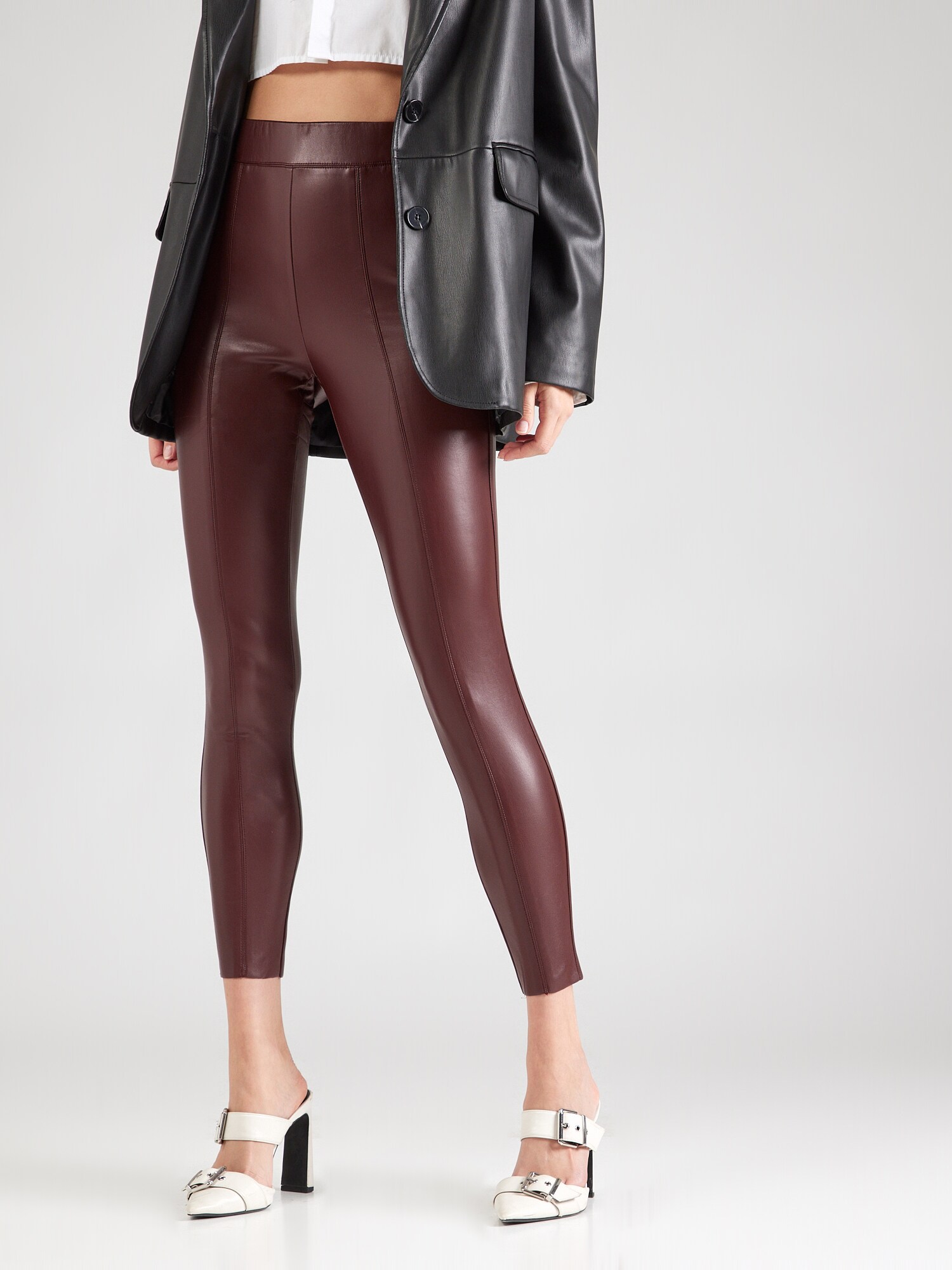 TOPSHOP Leggings 'Sara'  bordó termék 2. képe