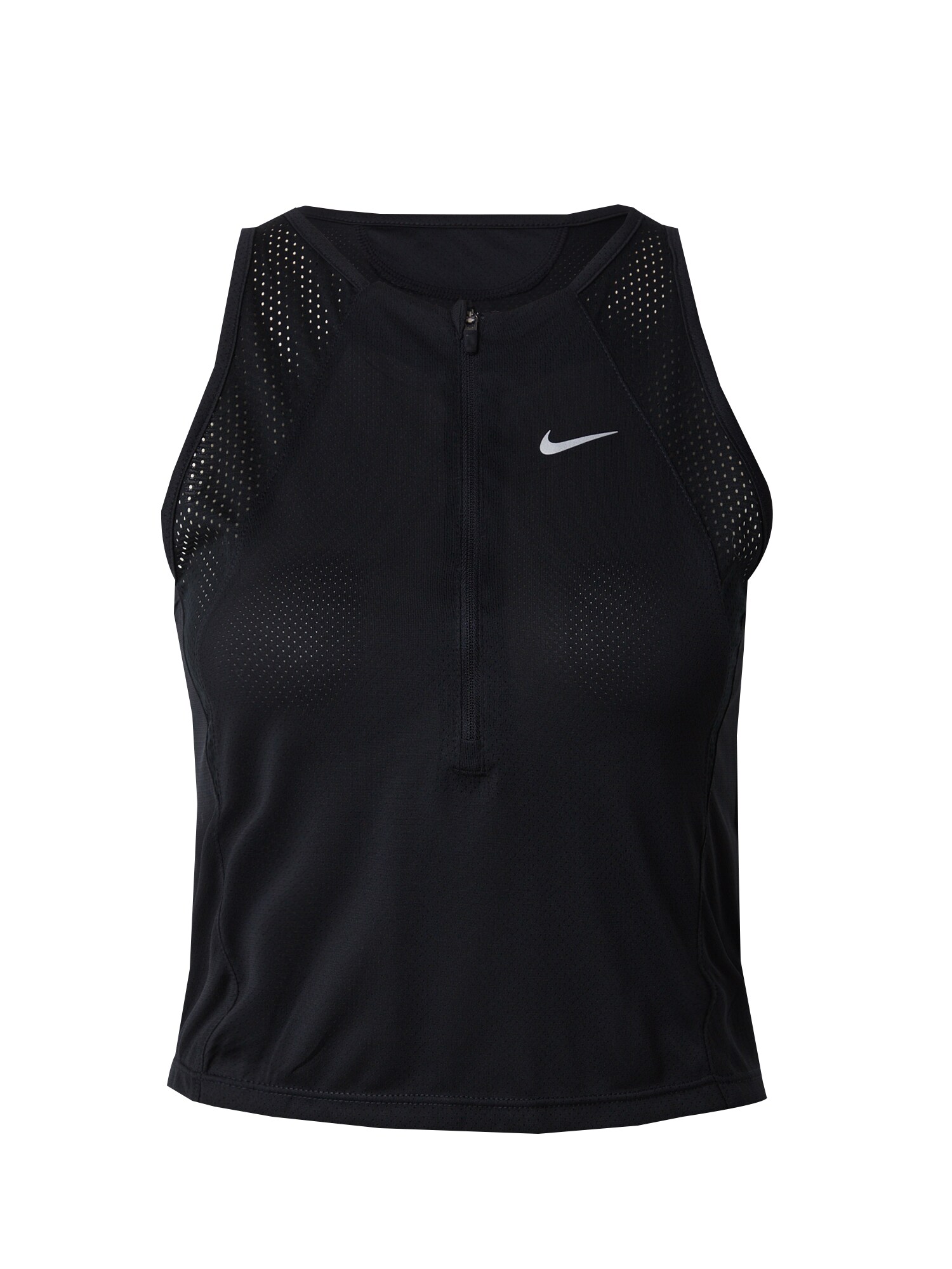 NIKE Sport top  világosszürke / fekete akciós termékkép 1