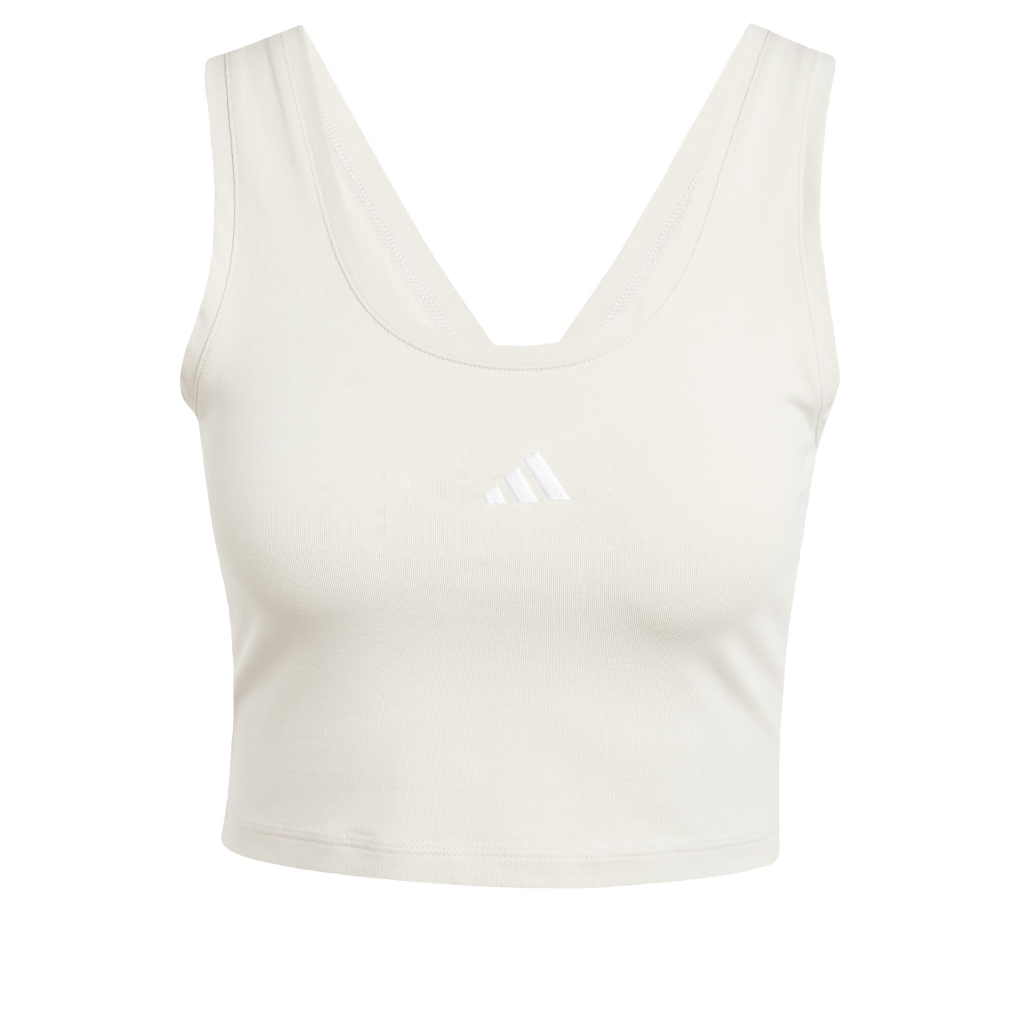 ADIDAS SPORTSWEAR Sport top 'Essentials'  világosszürke / fehér akciós termékkép 1