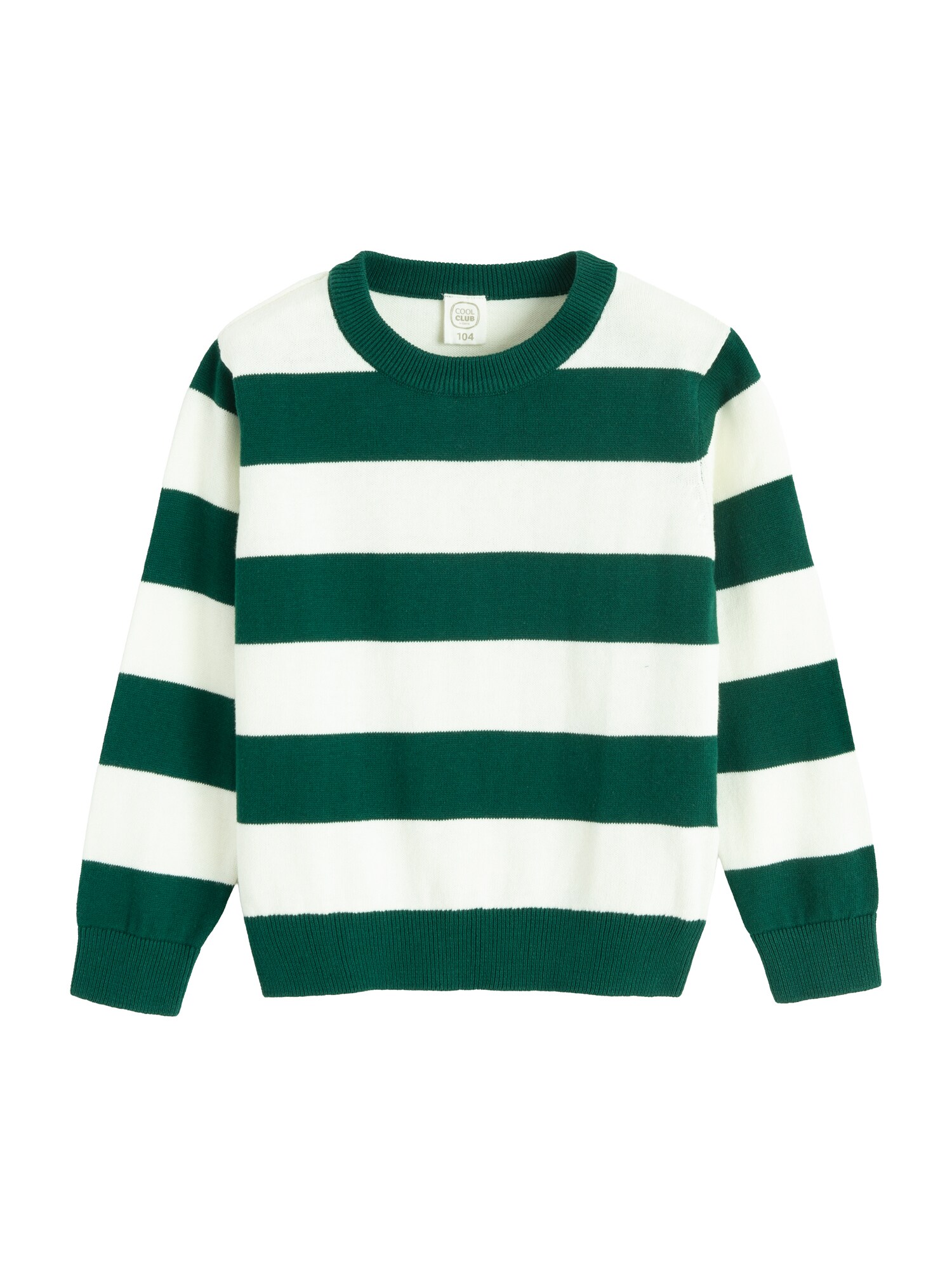 Cool Club Pulover verde / alb