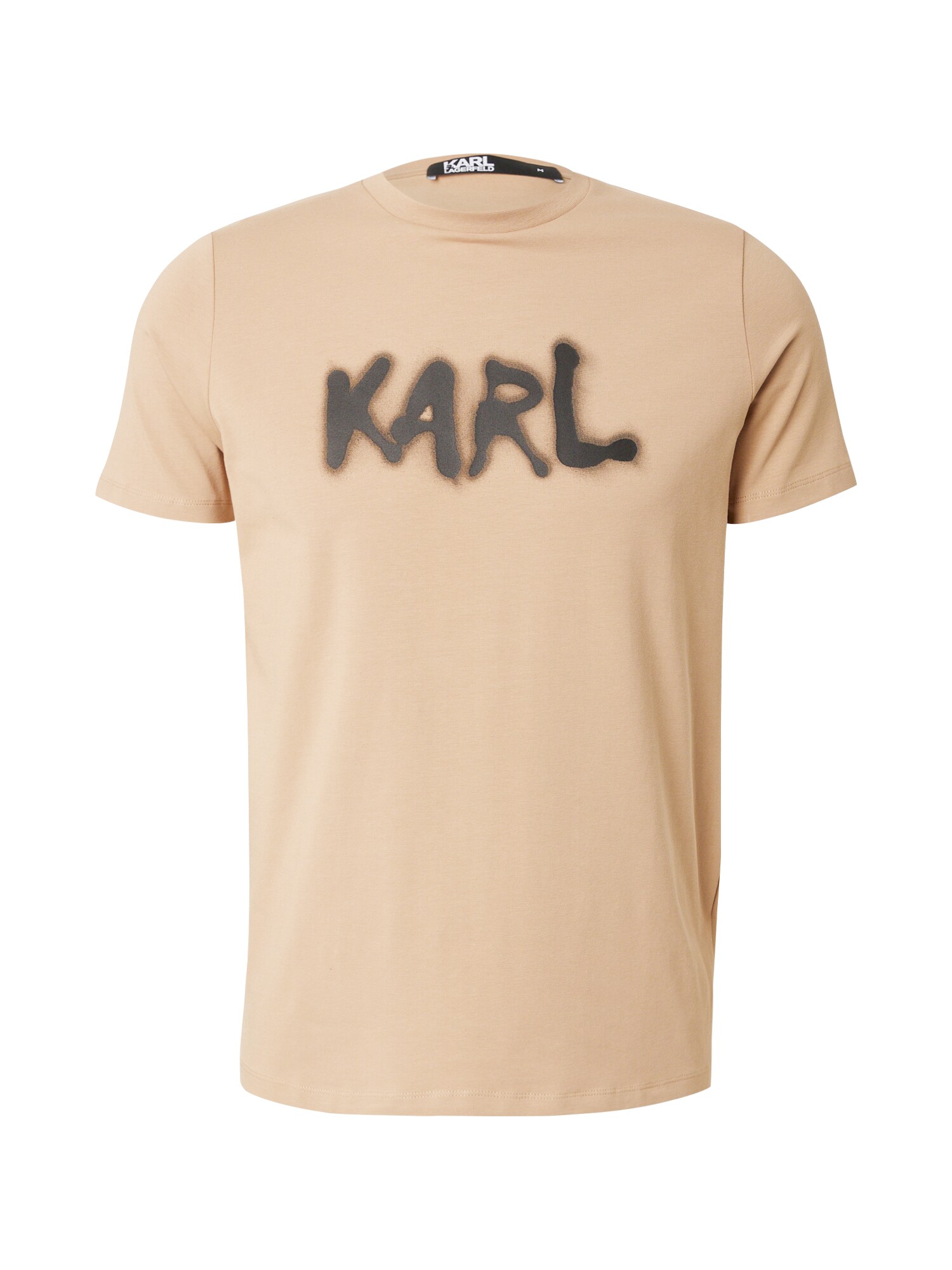 Karl Lagerfeld Tricou  maro cămilă / maro / negru
