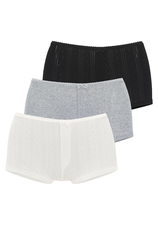 VIVANCE, Kalhotky, šedá, černá & bílá, obrázek 2 z 10