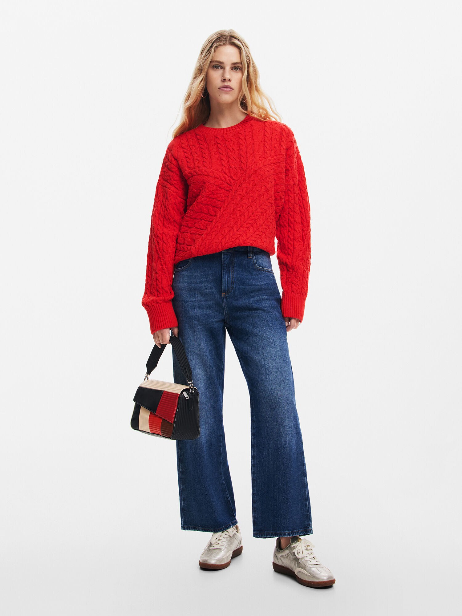 Desigual Pulóver  piros termék 2. képe