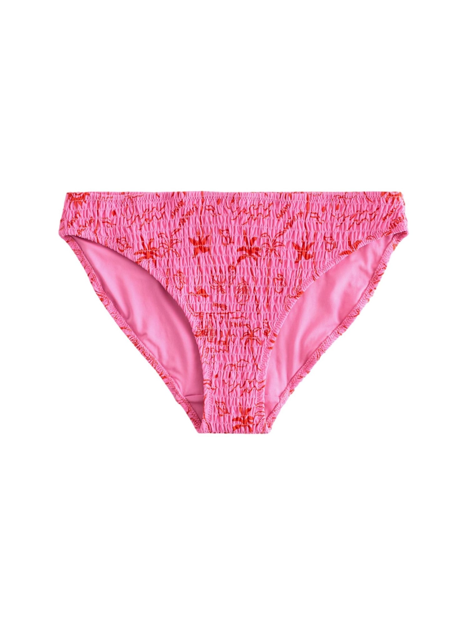 Next Slip costum de baie  roz / roșu