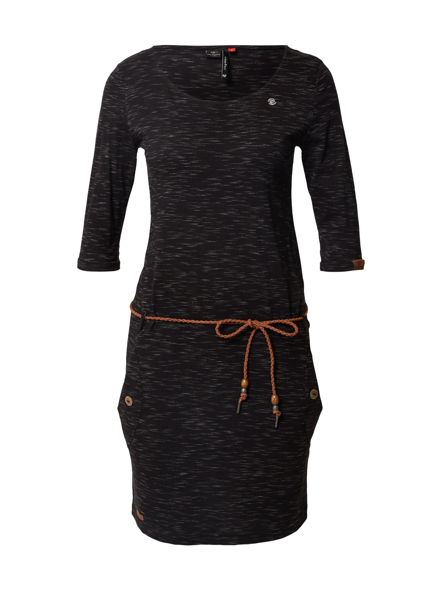 Ragwear Suknelė 'Tanya'  juoda / šviesiai pilka / karamelės