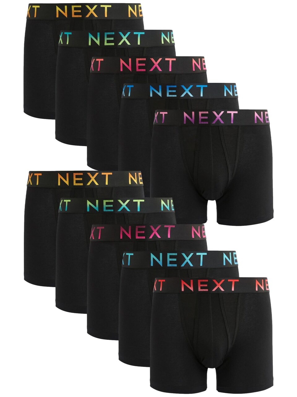 Boxershorts blå / grön / rosa