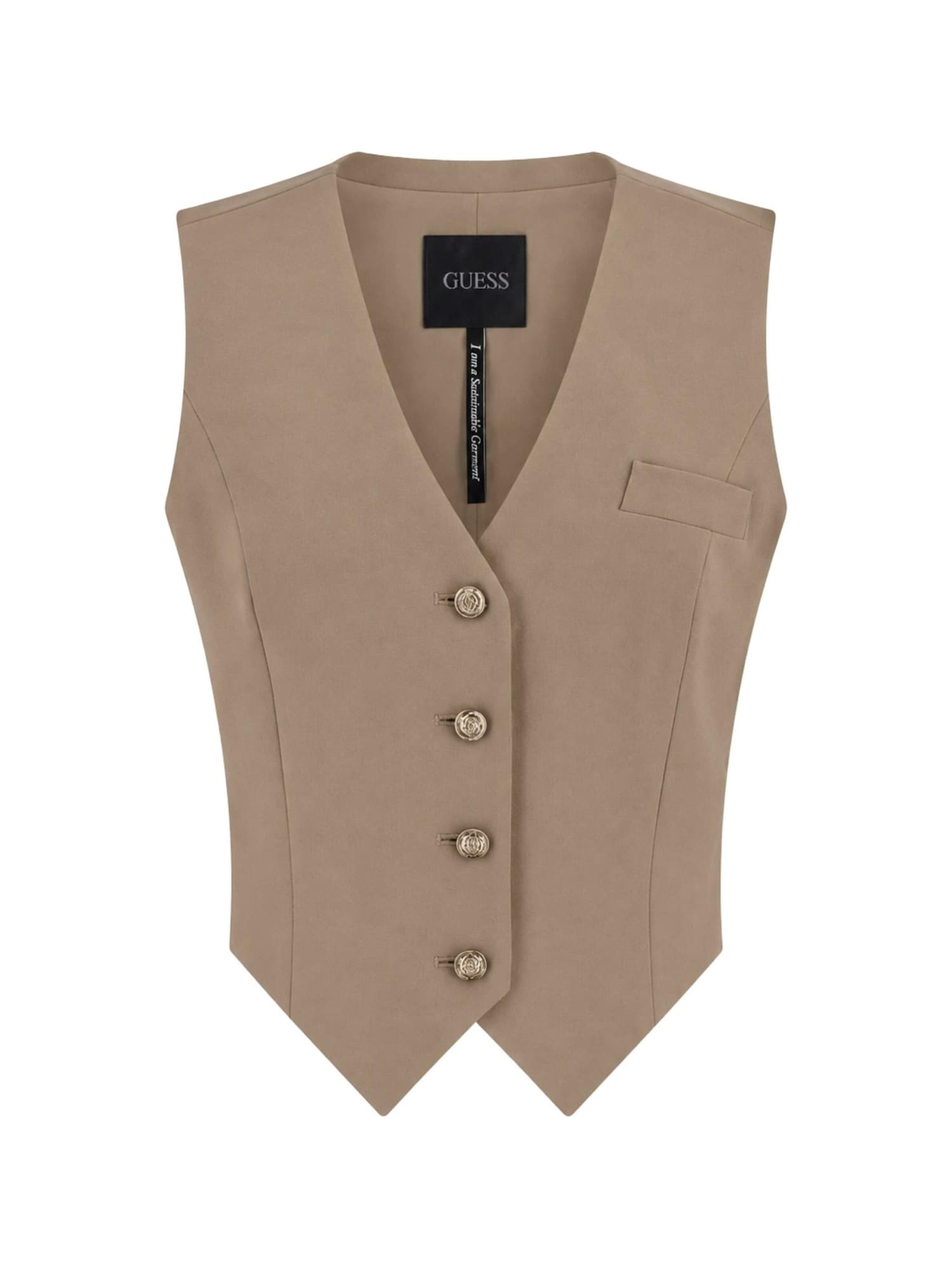 GUESS Chaleco para traje 'W5YH55WGHC2' beige oscuro – imagen 1